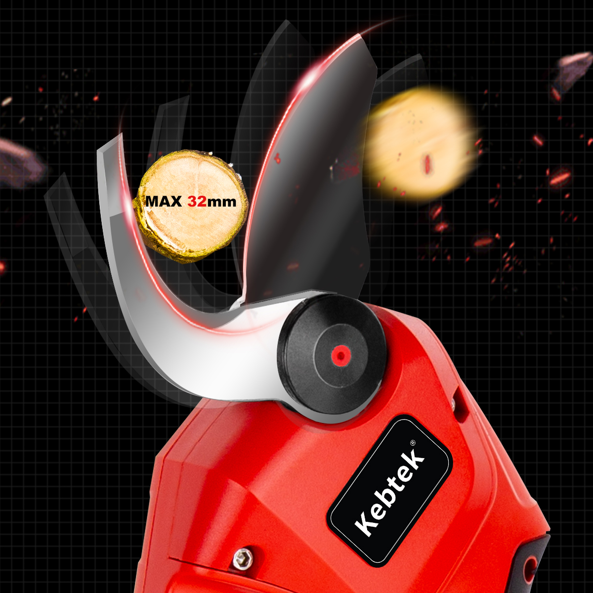 Kebtek電動鋏の替え刃 両刃可動 品番ZCYL-002 (替え刃セット)