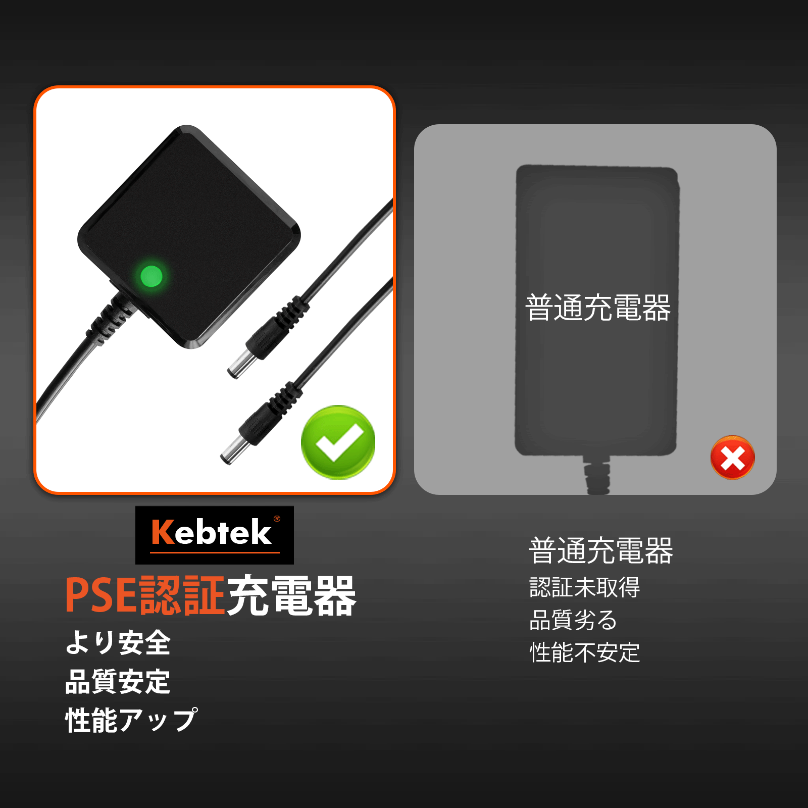 Kebtek 電動剪定鋏KT-930/YDN-B007の充電器