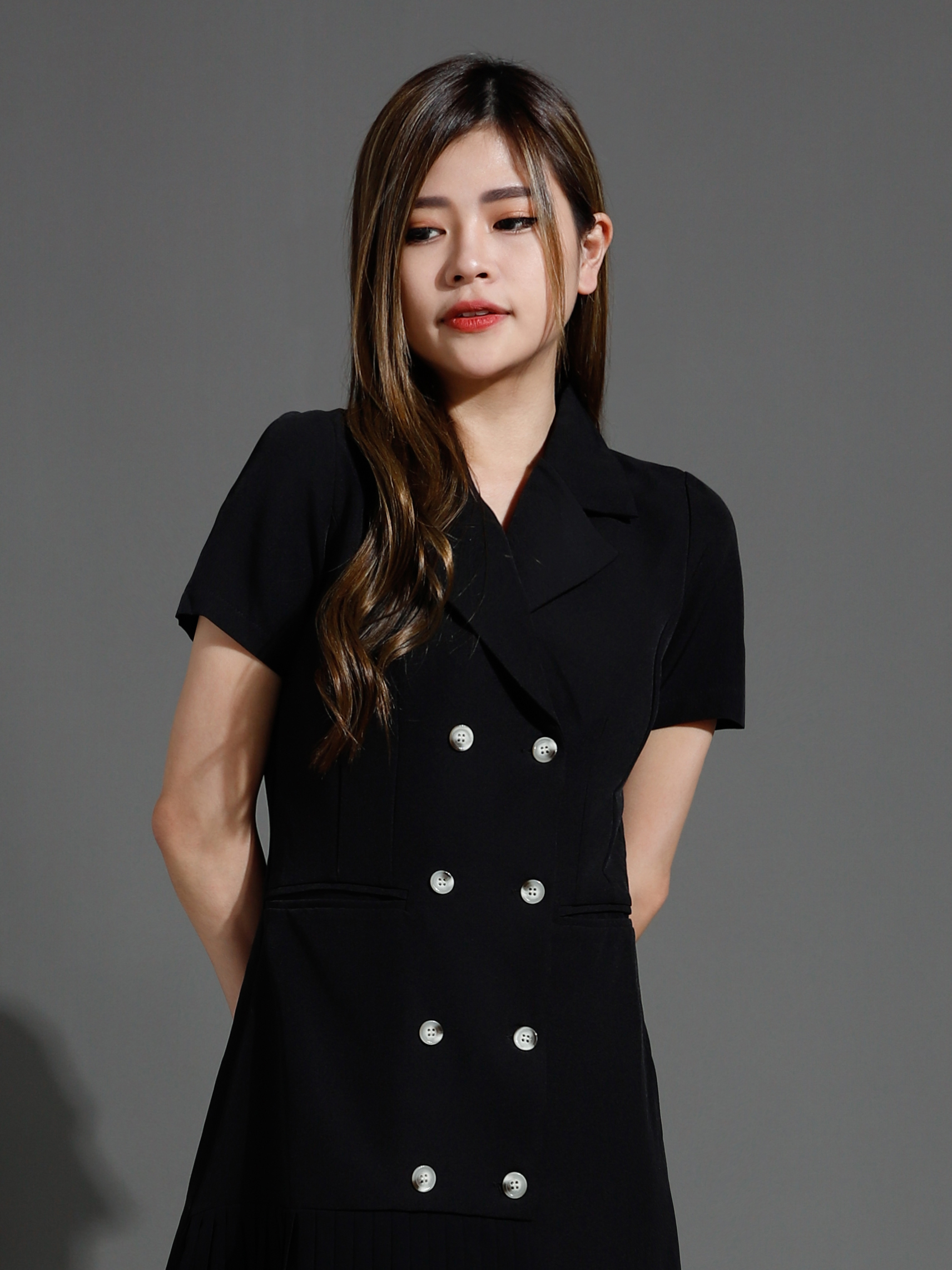 Formal Side Pleated Dress 26537