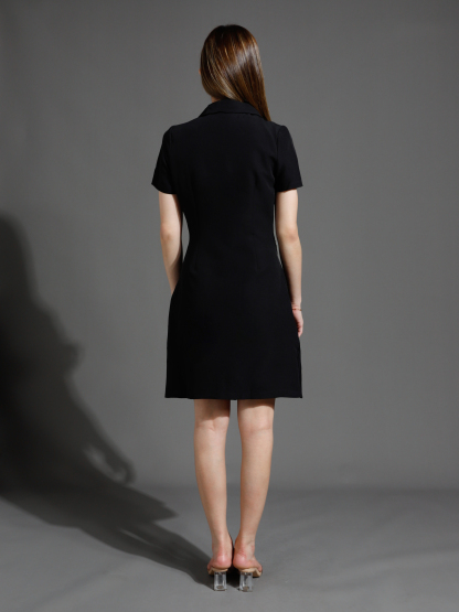 Formal Side Pleated Dress 26537