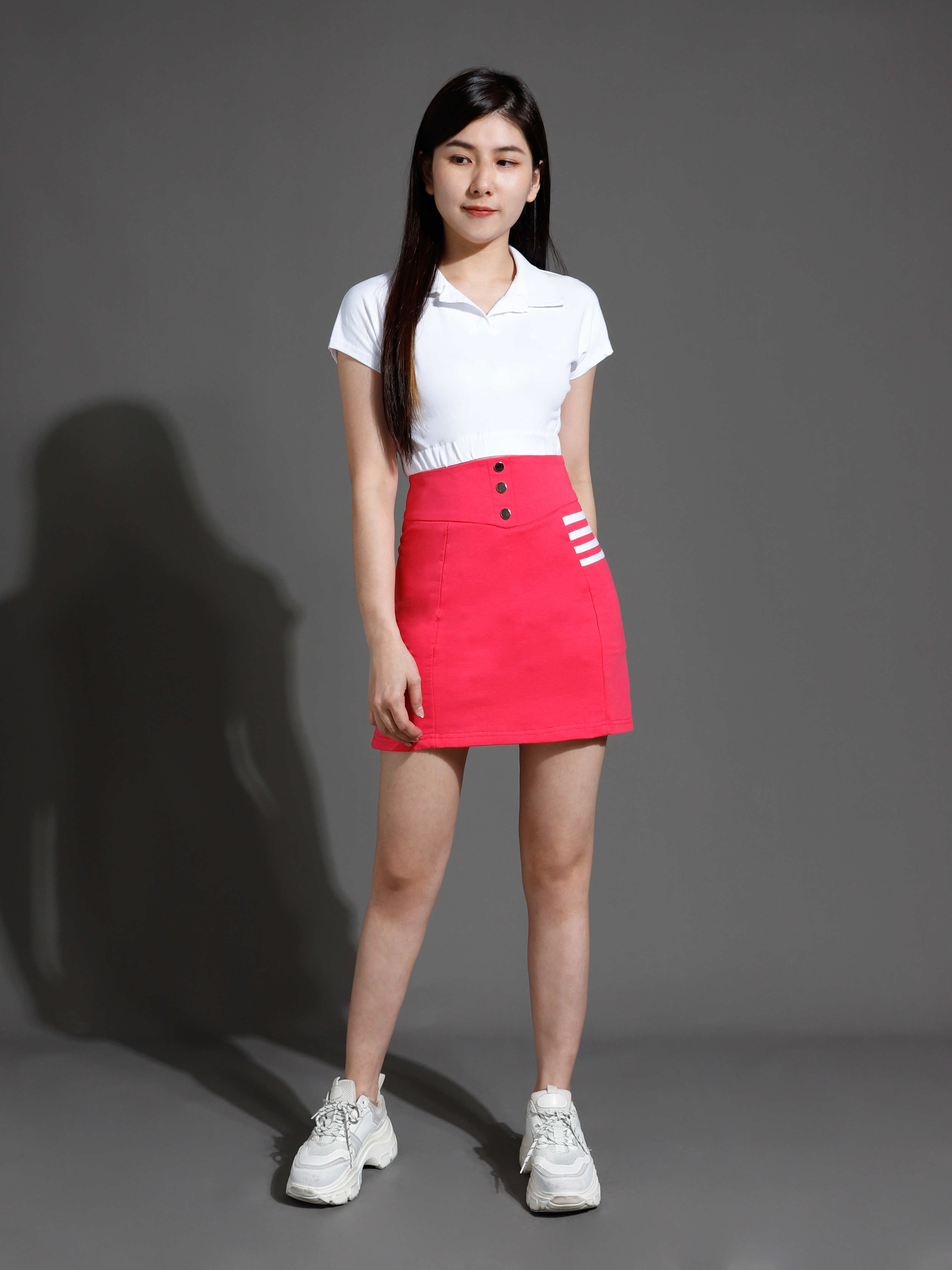 High Waist Side Stripe Skirt 26545