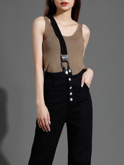 Denim Sling Strap Long pants 26629