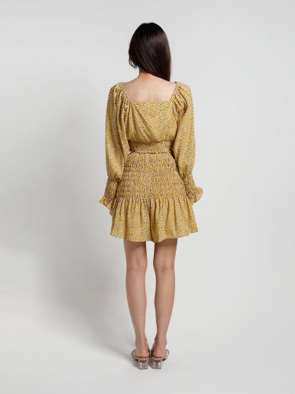 Off Shoulder Top And Short Skirt Sets 14774