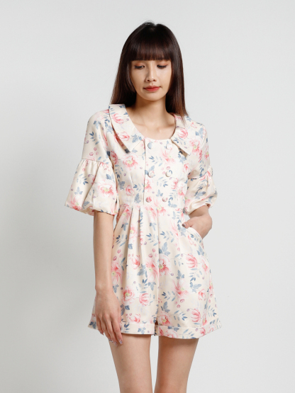Printed Flower Jumpsuit 15107