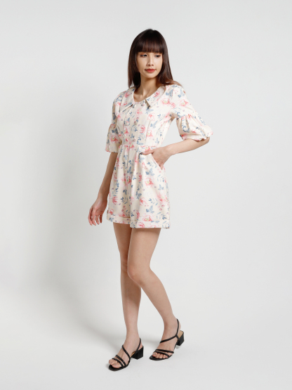 Printed Flower Jumpsuit 15107