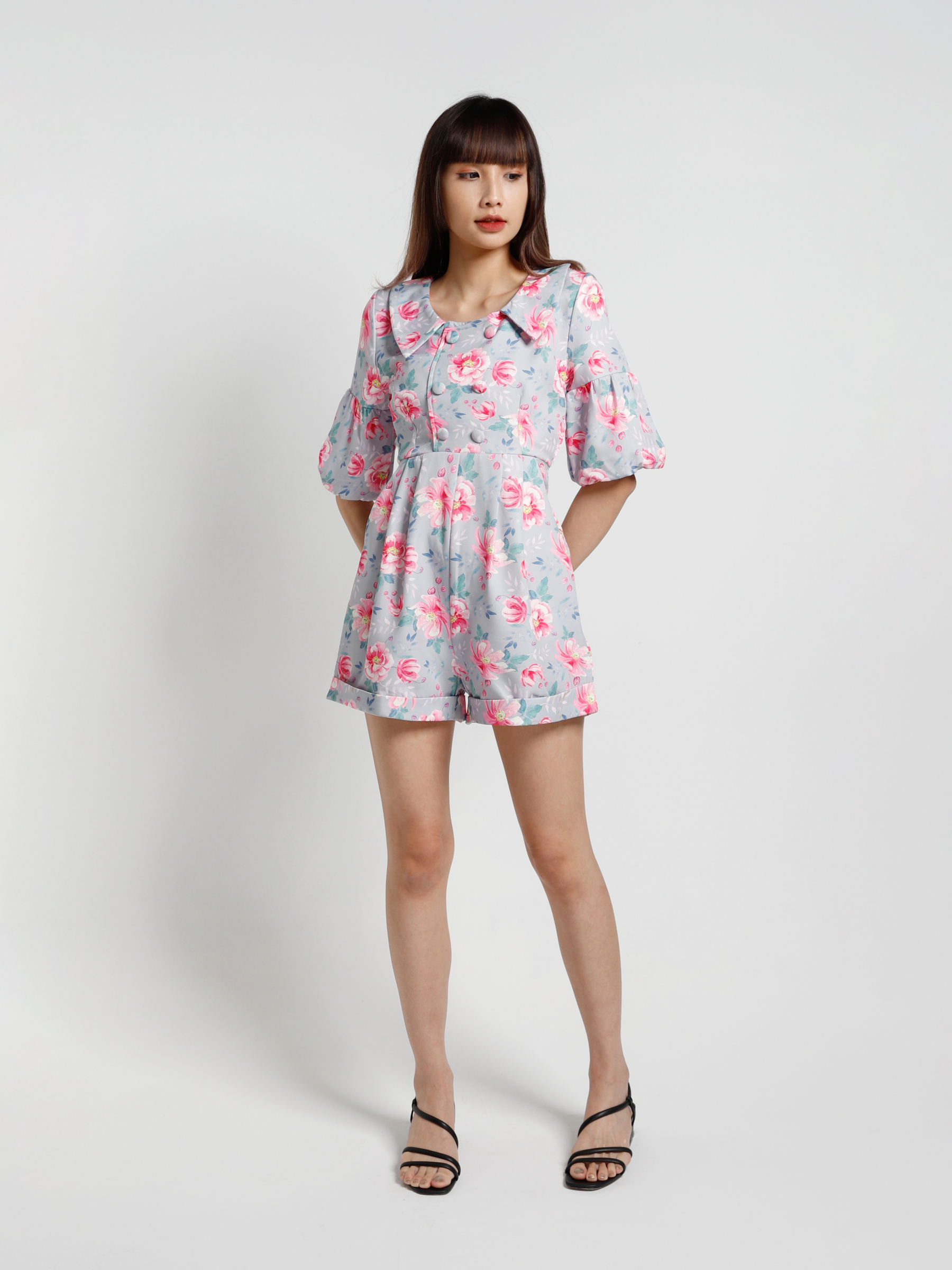 Printed Flower Jumpsuit 15107