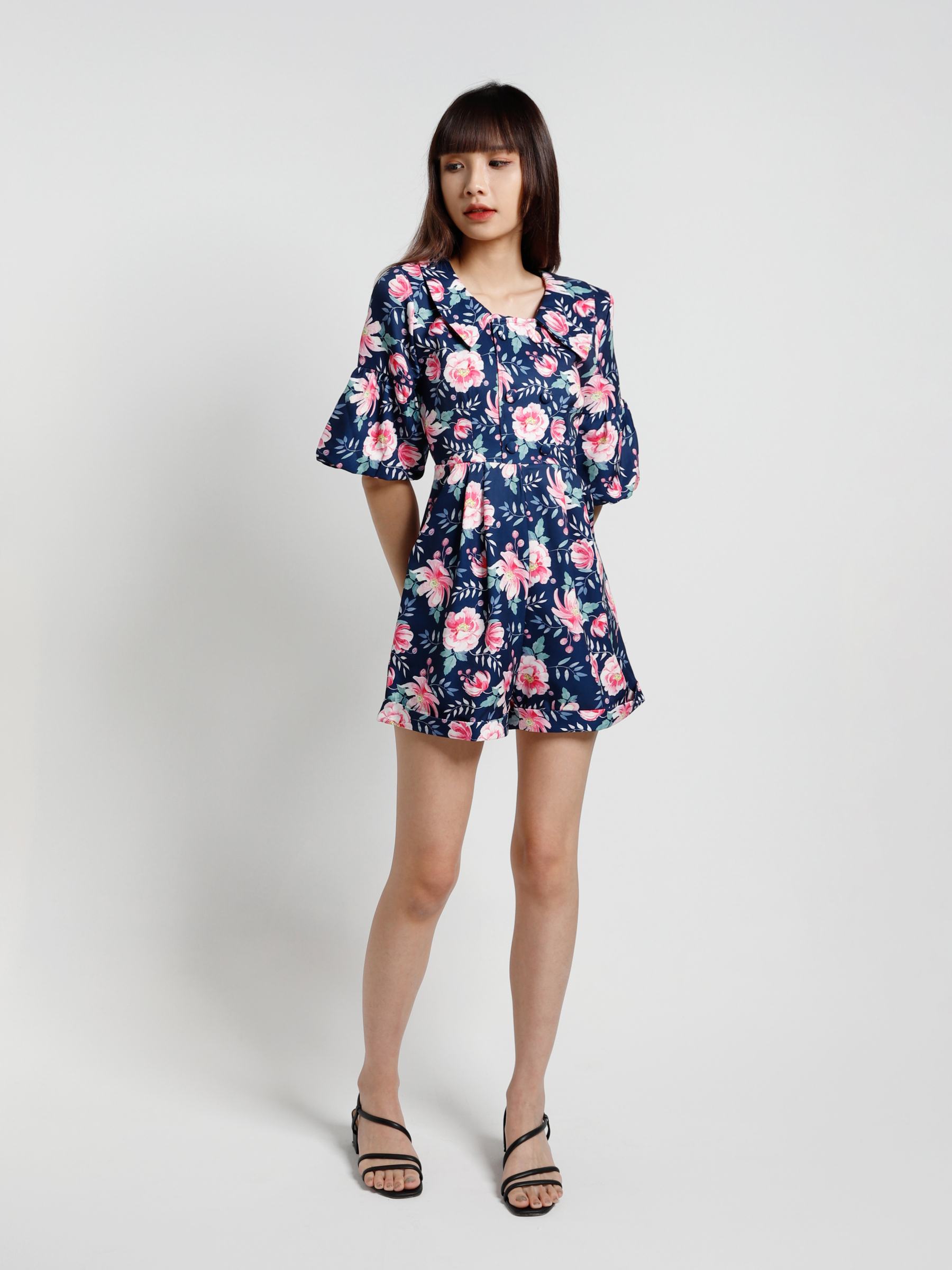 Printed Flower Jumpsuit 15107