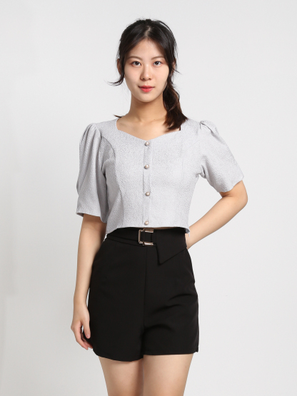 Sweetheart Neckline Top 18593