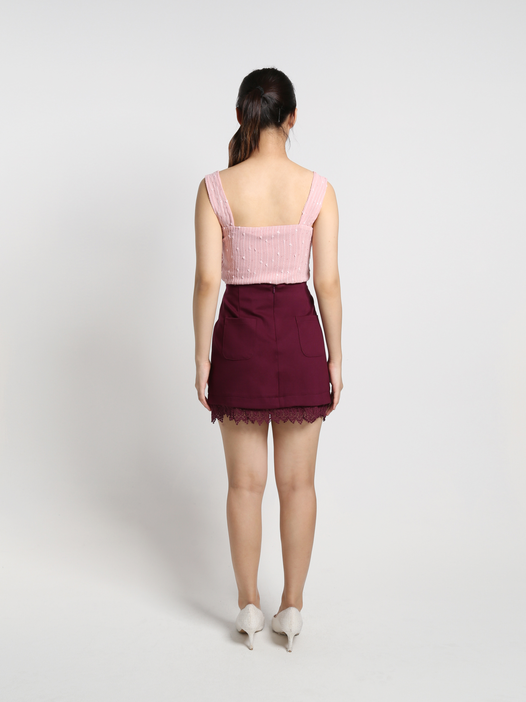 Wrap Tassel Lace Skirt 19098