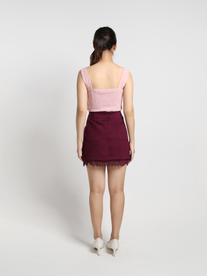 Wrap Tassel Lace Skirt 19098