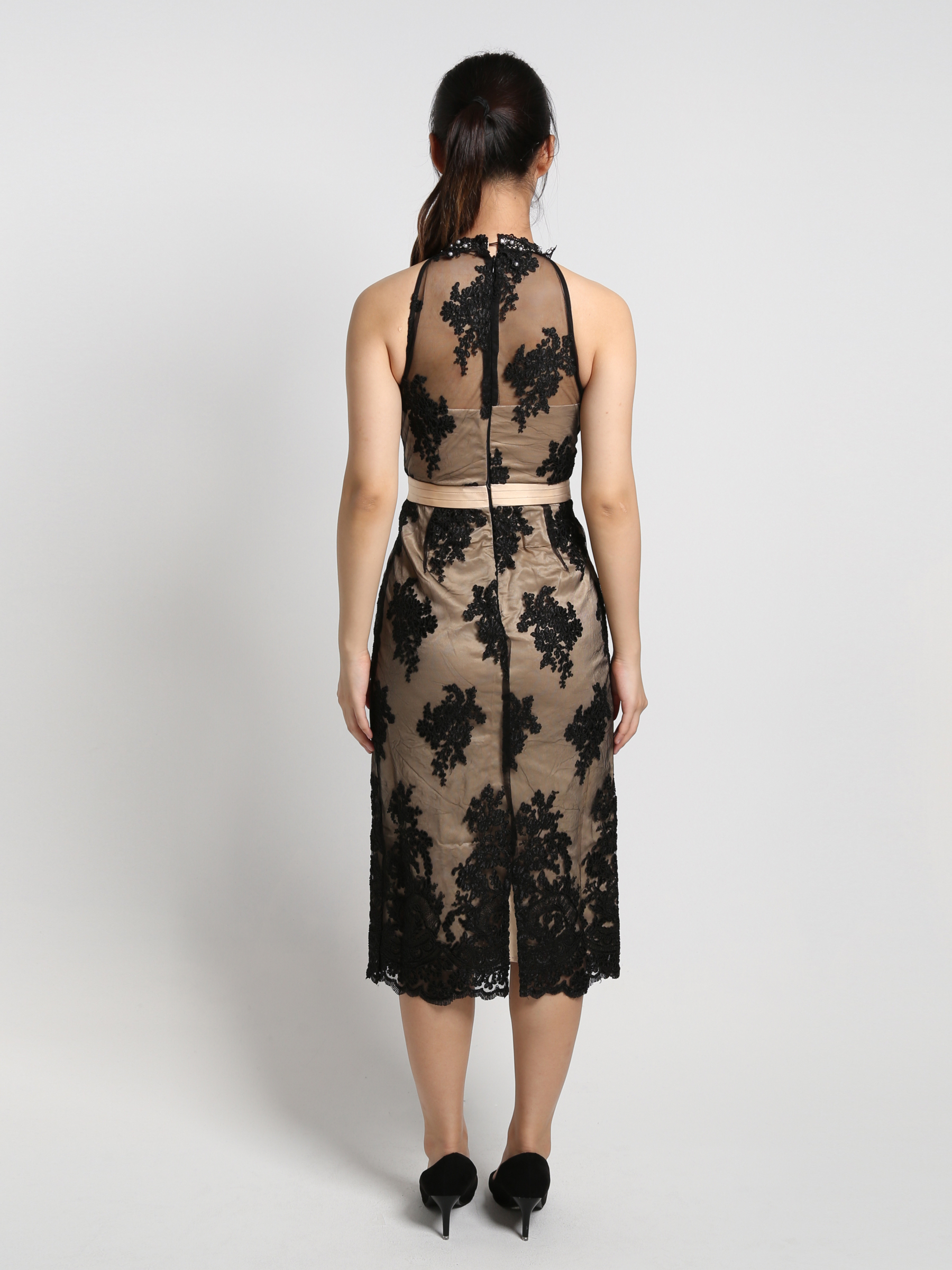 Halter Lace Dress 19043