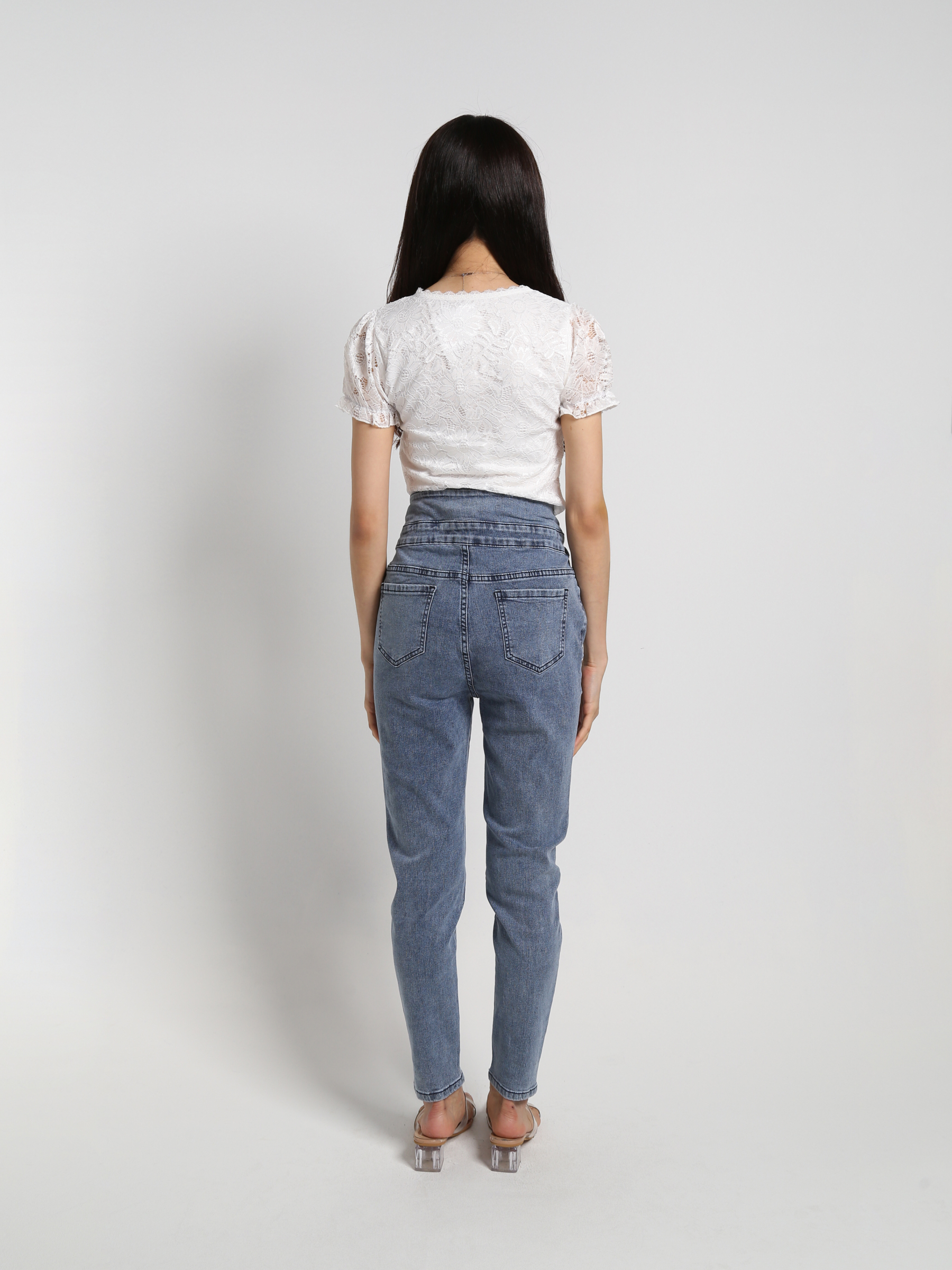 Puff Sleeve Lace Top 19146