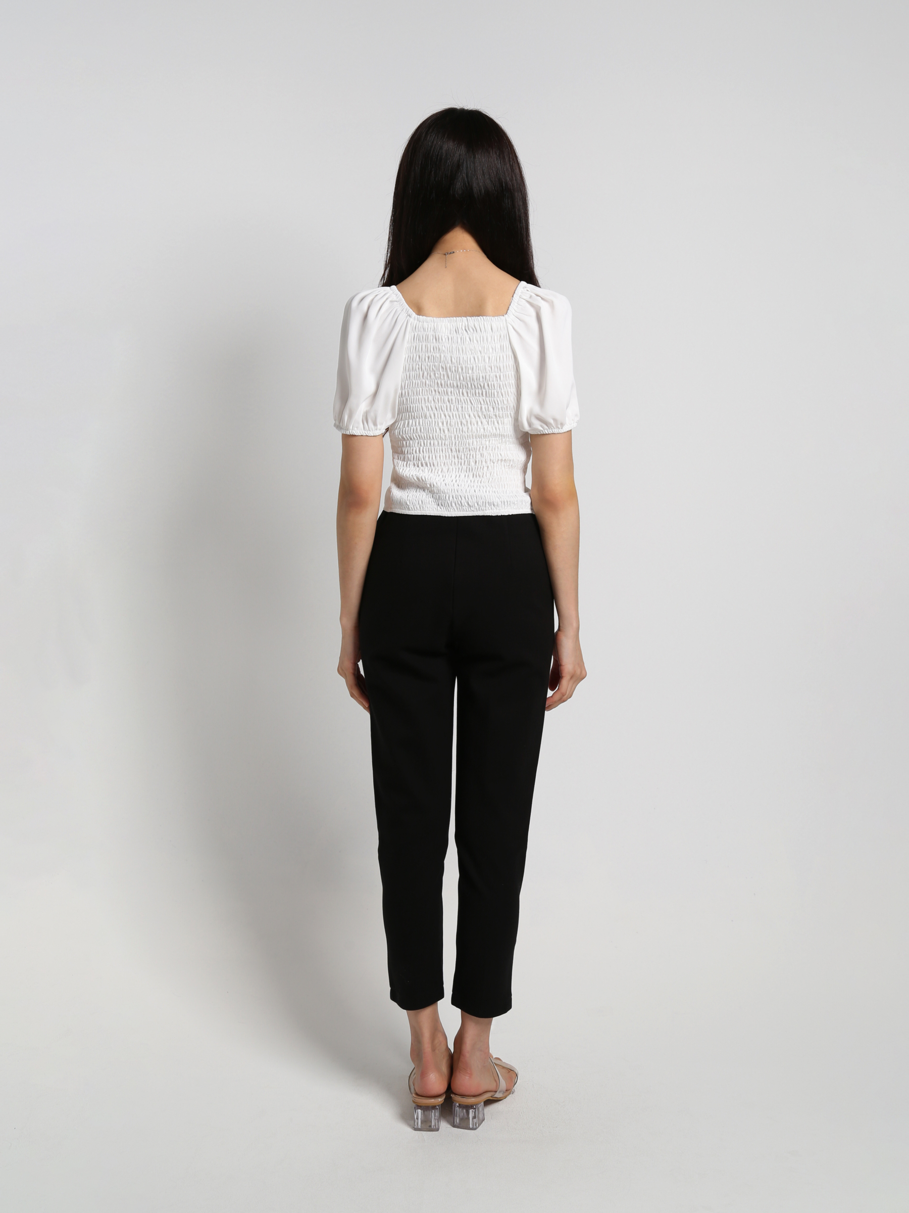 Back Elastic With Front Tie Up Top 18434