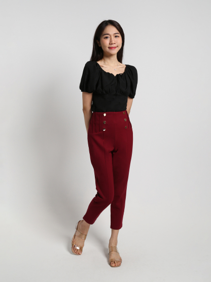 Back Elastic With Front Tie Up Top 18434