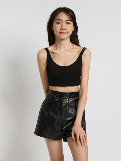 Ring Buckle Short Pants 18056