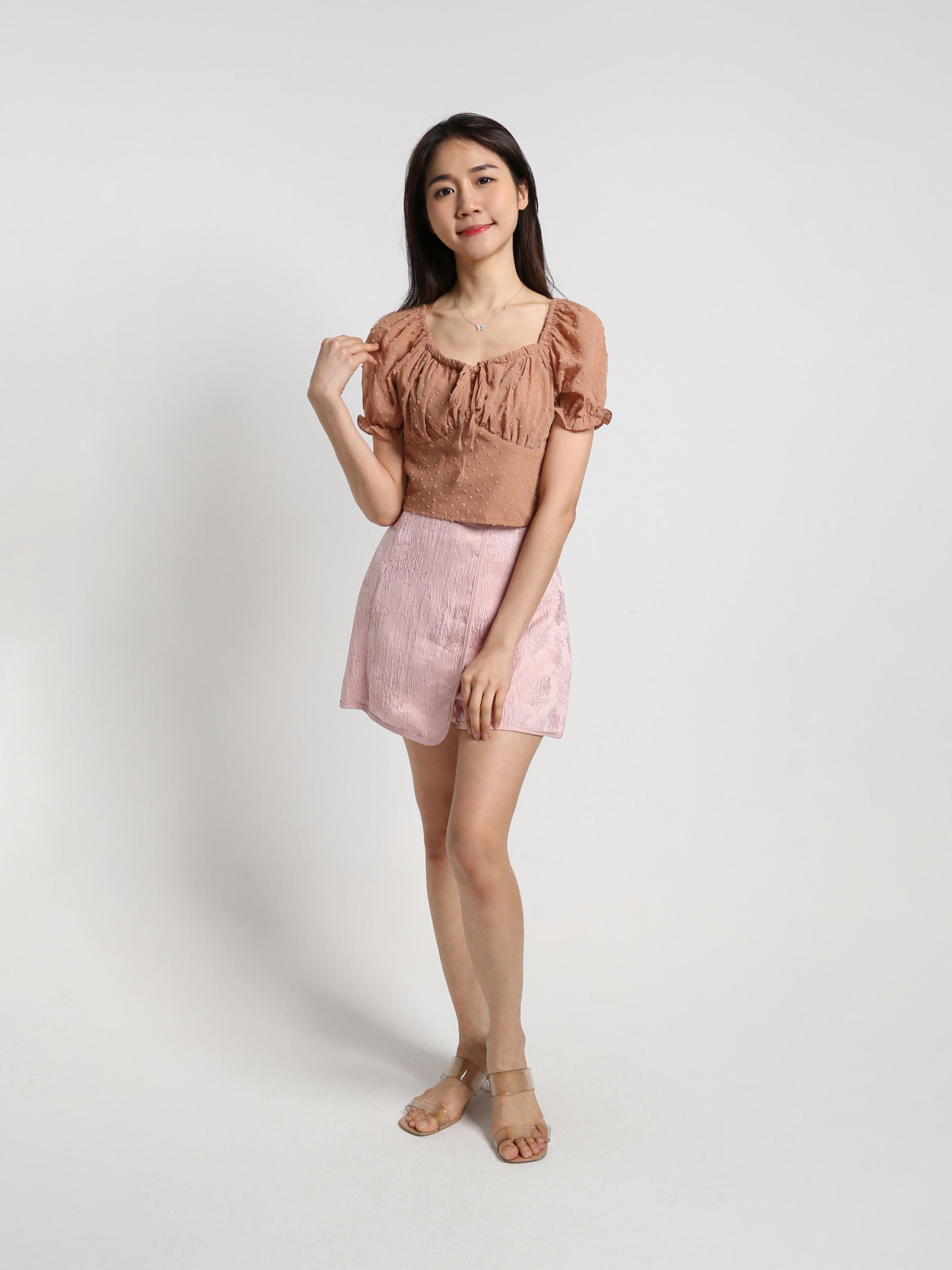 Wrap Flower Pattern Skirt Pants 18911