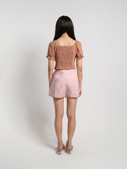 Wrap Flower Pattern Skirt Pants 18911