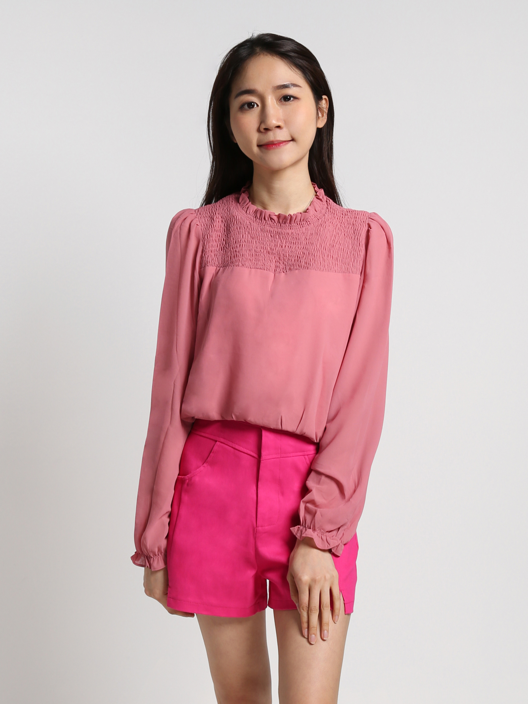 Turtle Neck Long Sleeve Top 17140