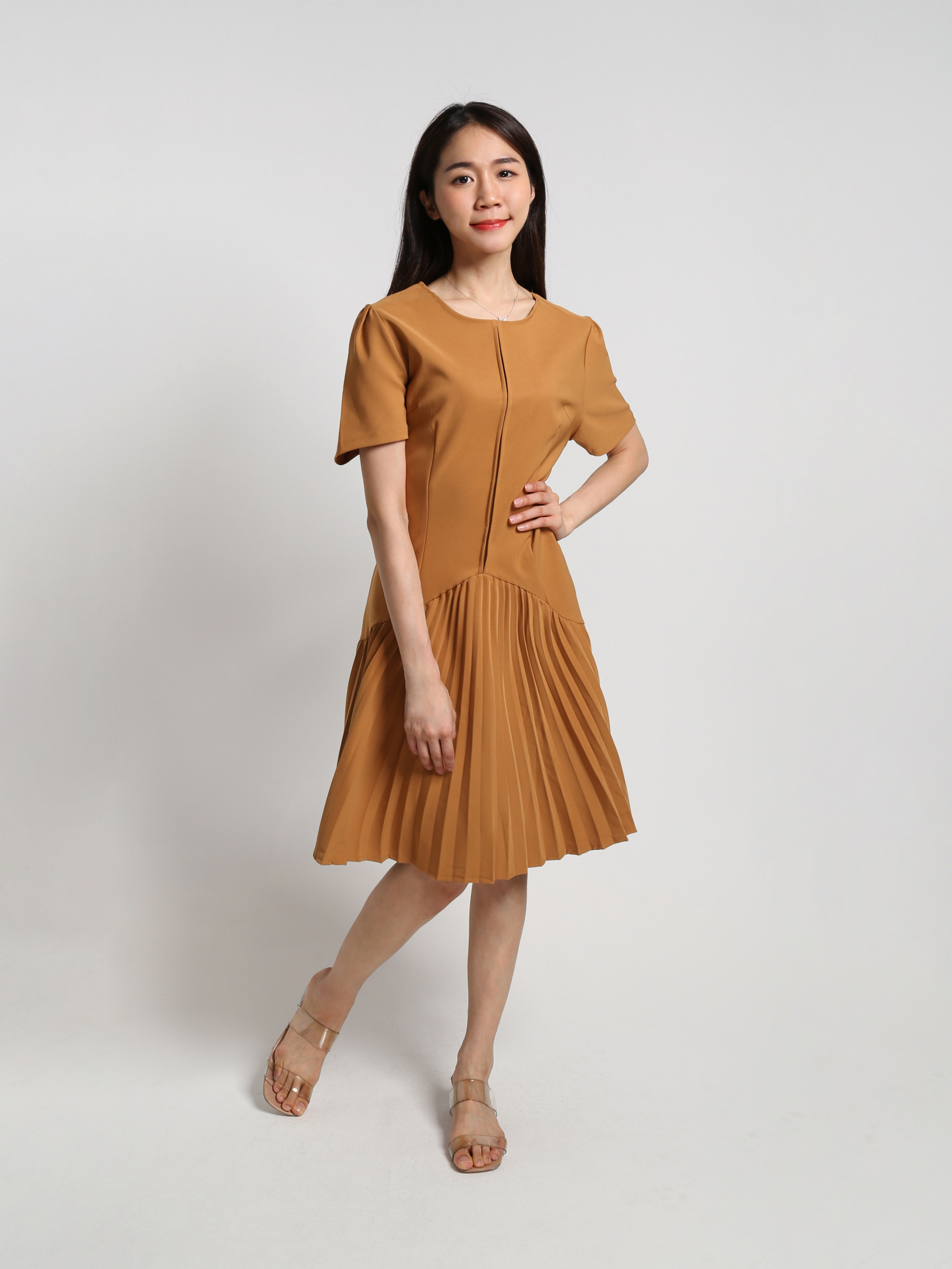 Bottom Pleated Dress 17125