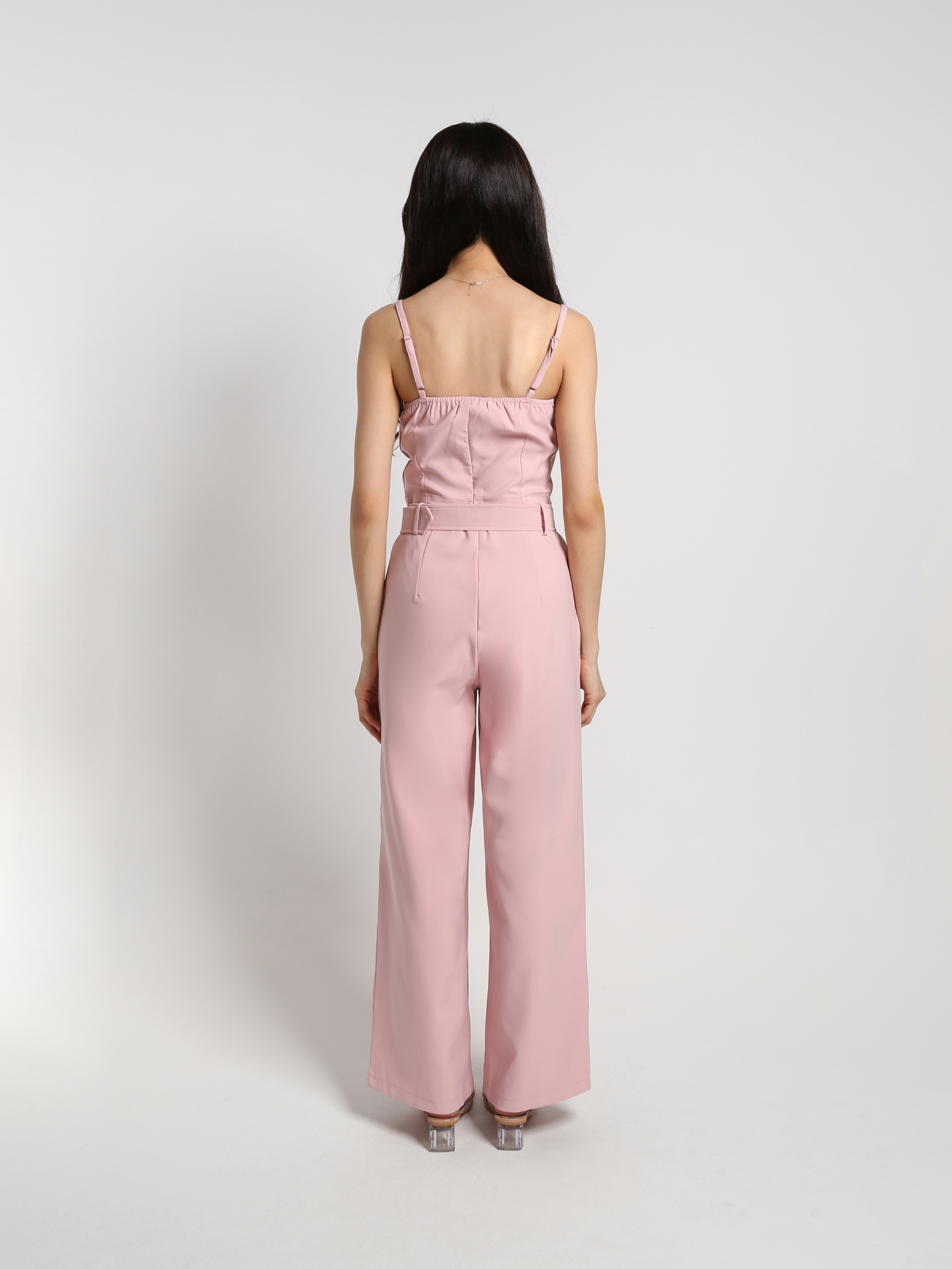 Flower Sleeveless Top With Long Pants Set 24326