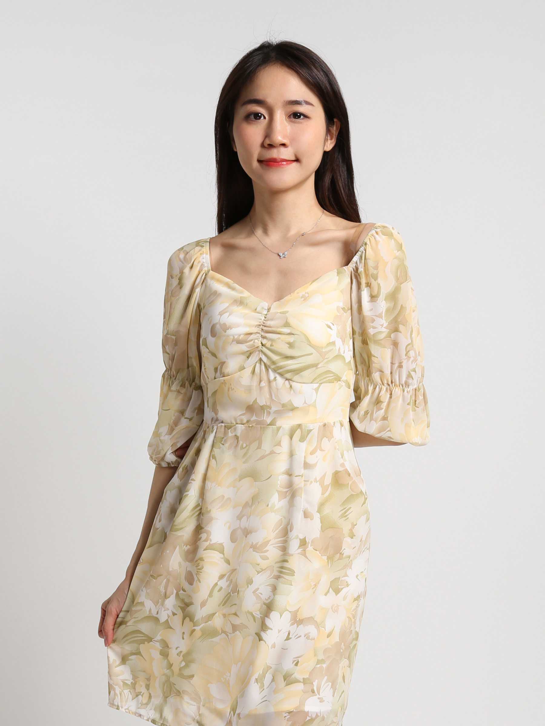 Floral Old Style Dress 18399