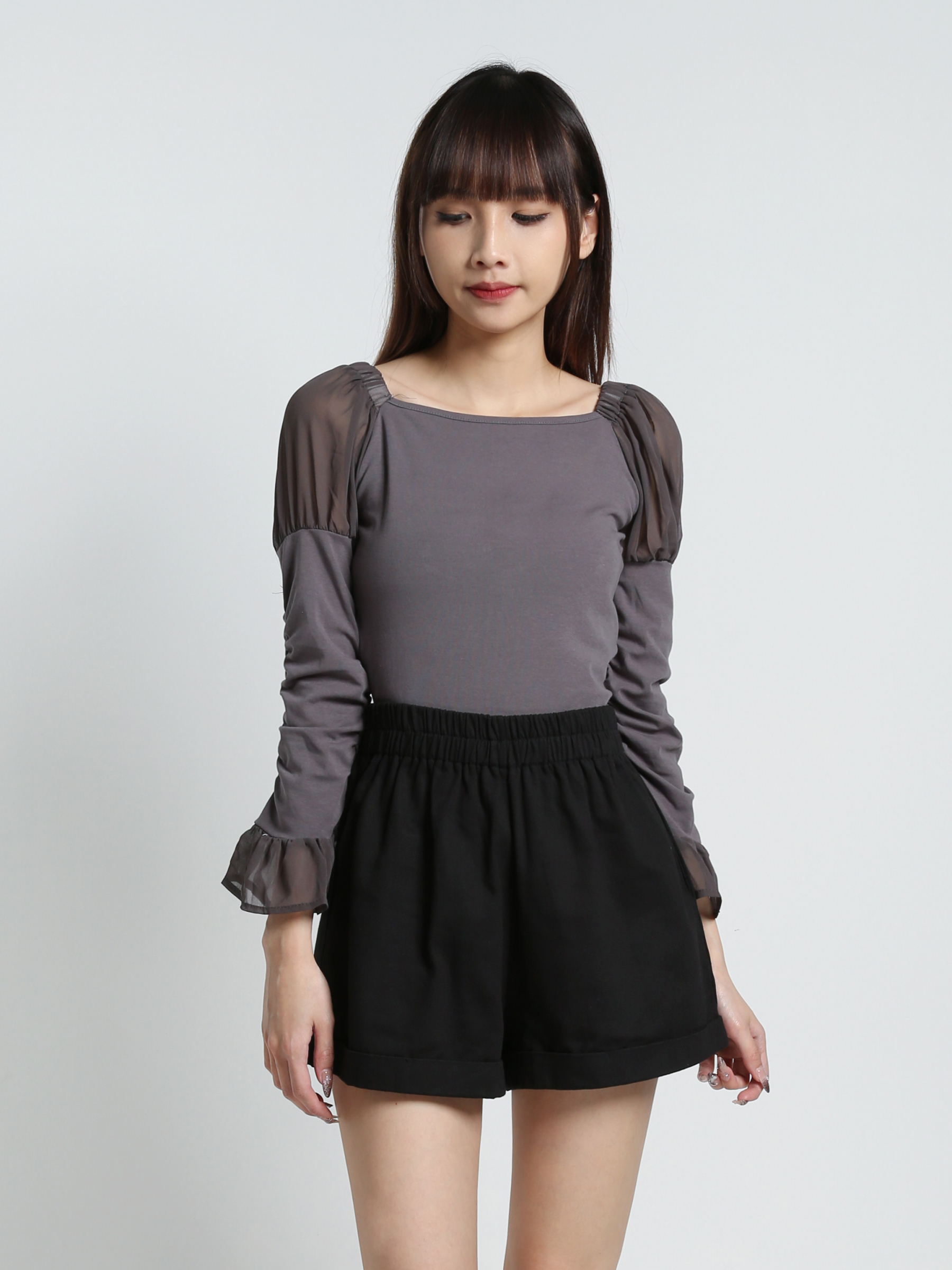 Waist Stretchable Short Pants 19129