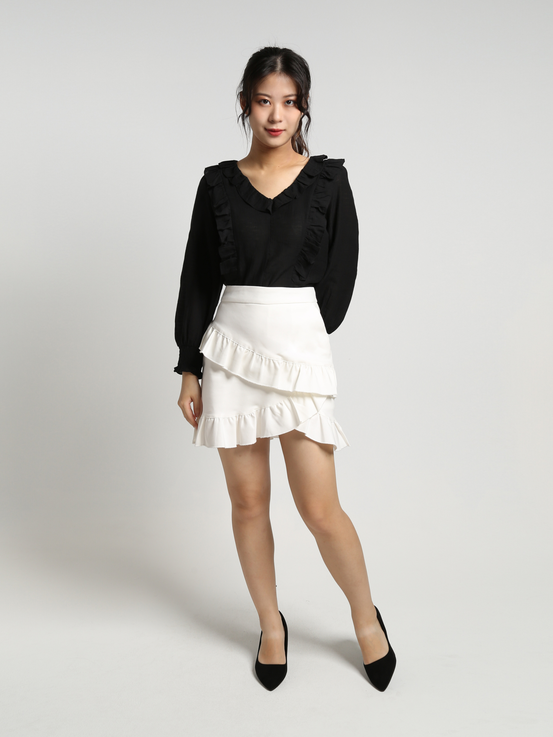 Ruffles Long Sleeve Top 18472