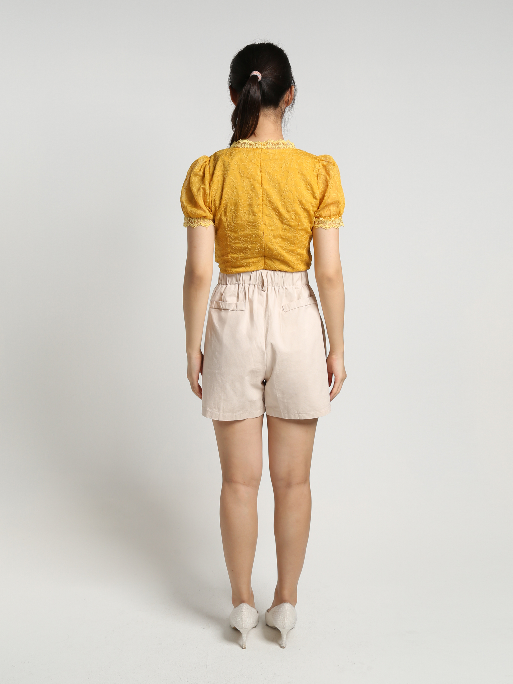 V Neck Lace Top 18388