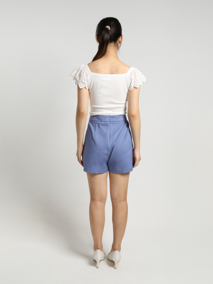 Side Wave Pocket Short Pants 19161