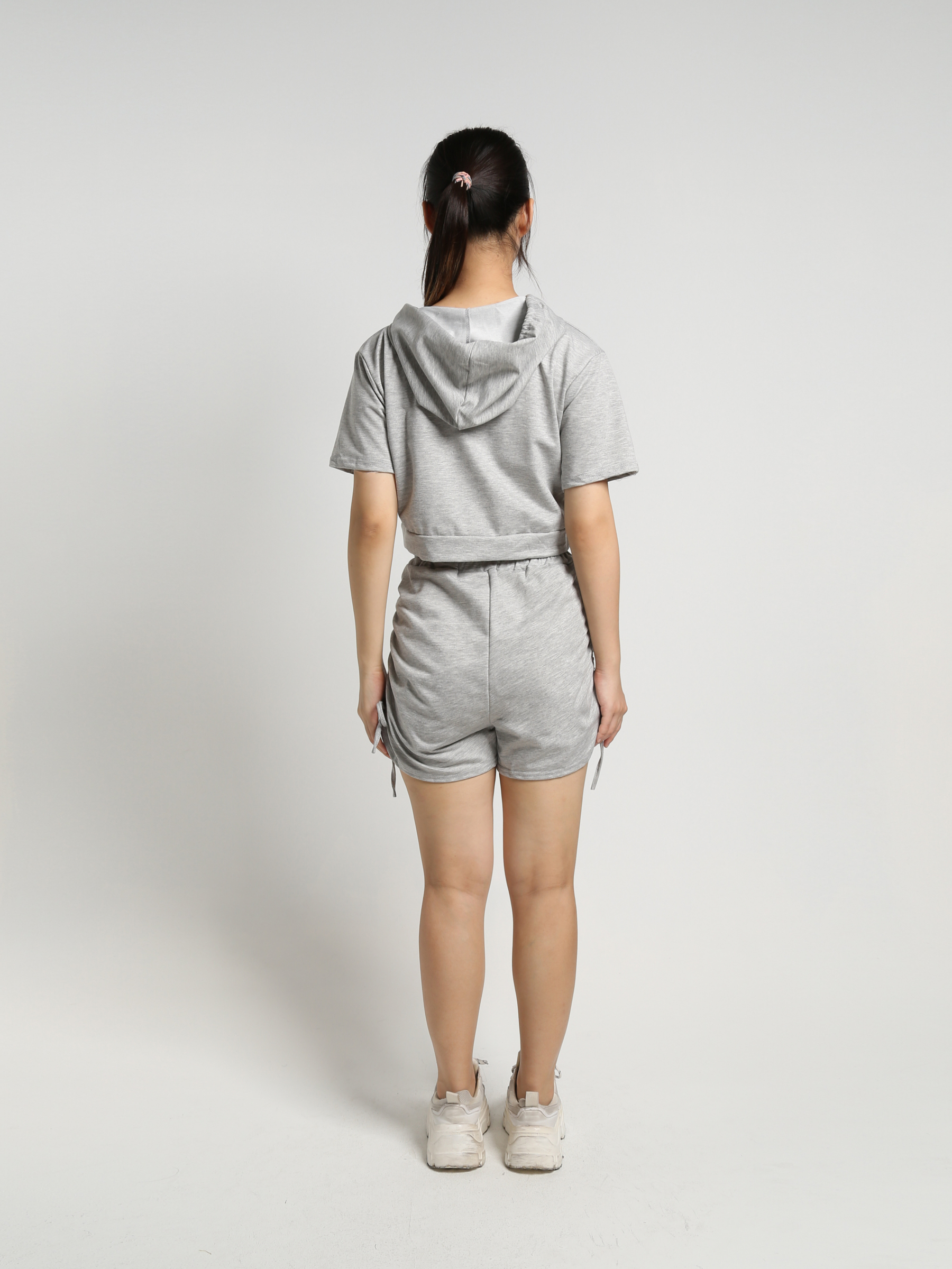 Casual Wear Front Zip With Cap Set 23222