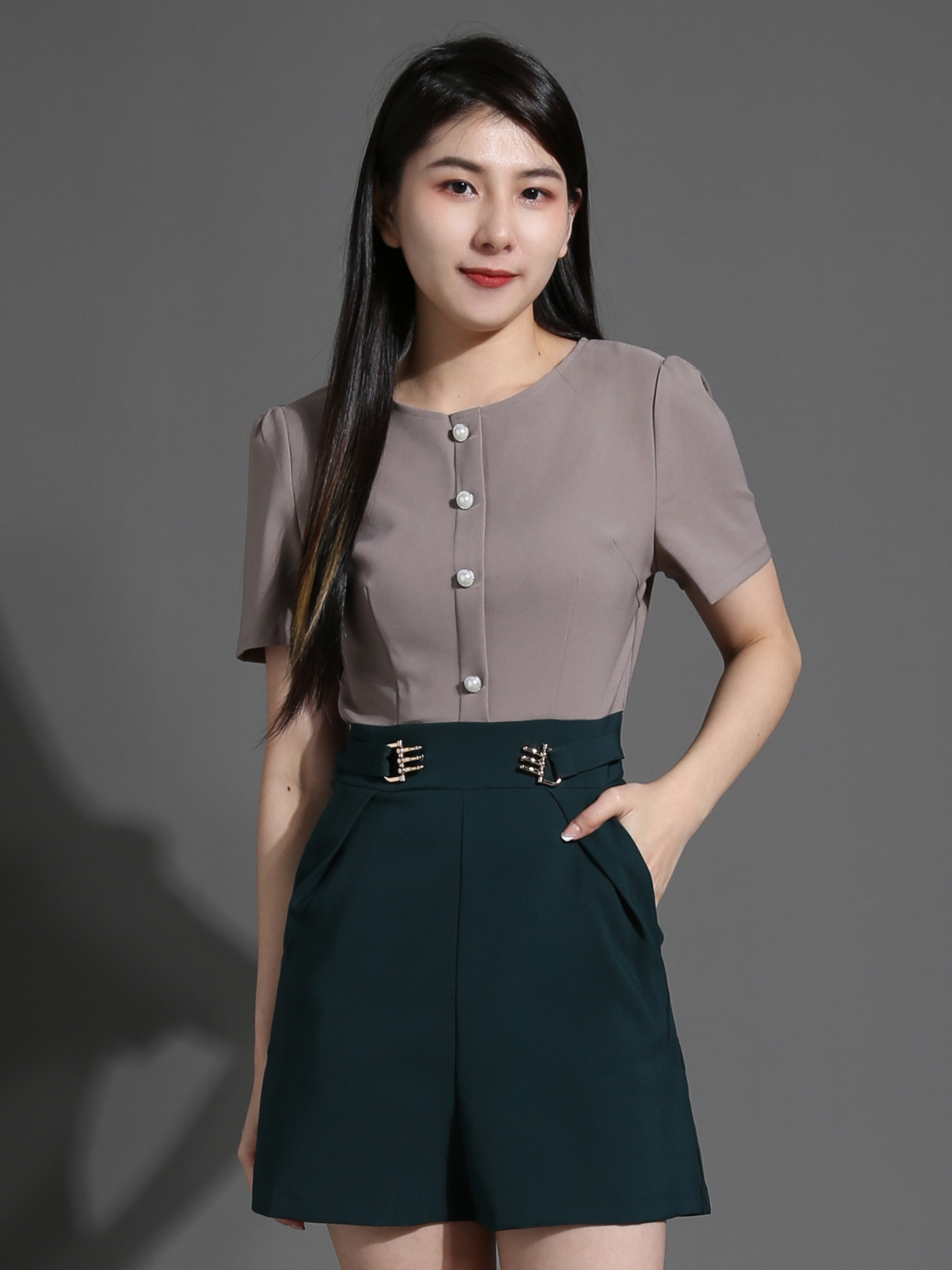 Two Tone Formal Jumpsuit 26527