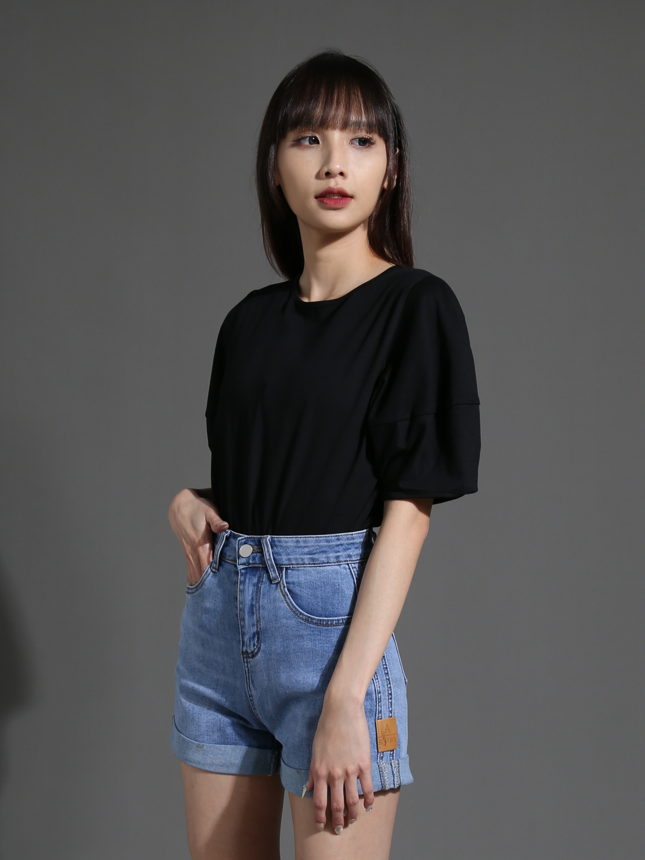 Puff Sleeve Plain Top 26465