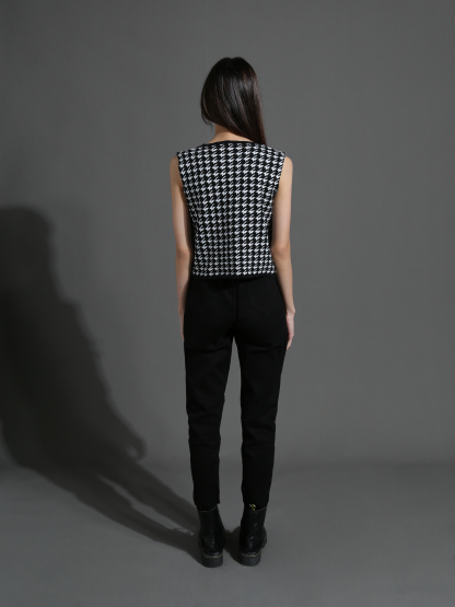 High Waist Front Tie Up Long Pants 26481