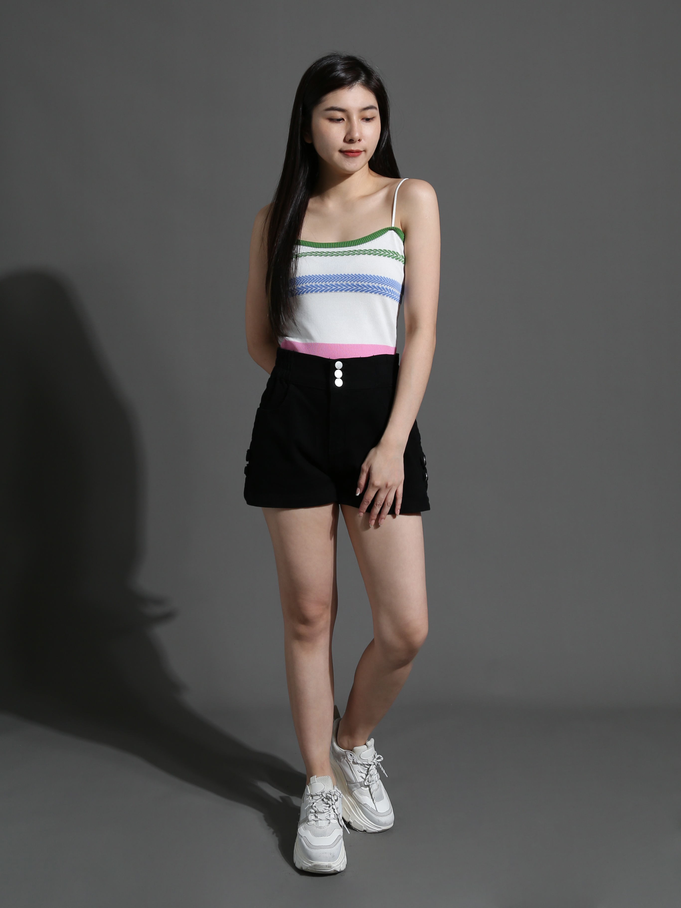 Stripe Sleeveless Top 26517