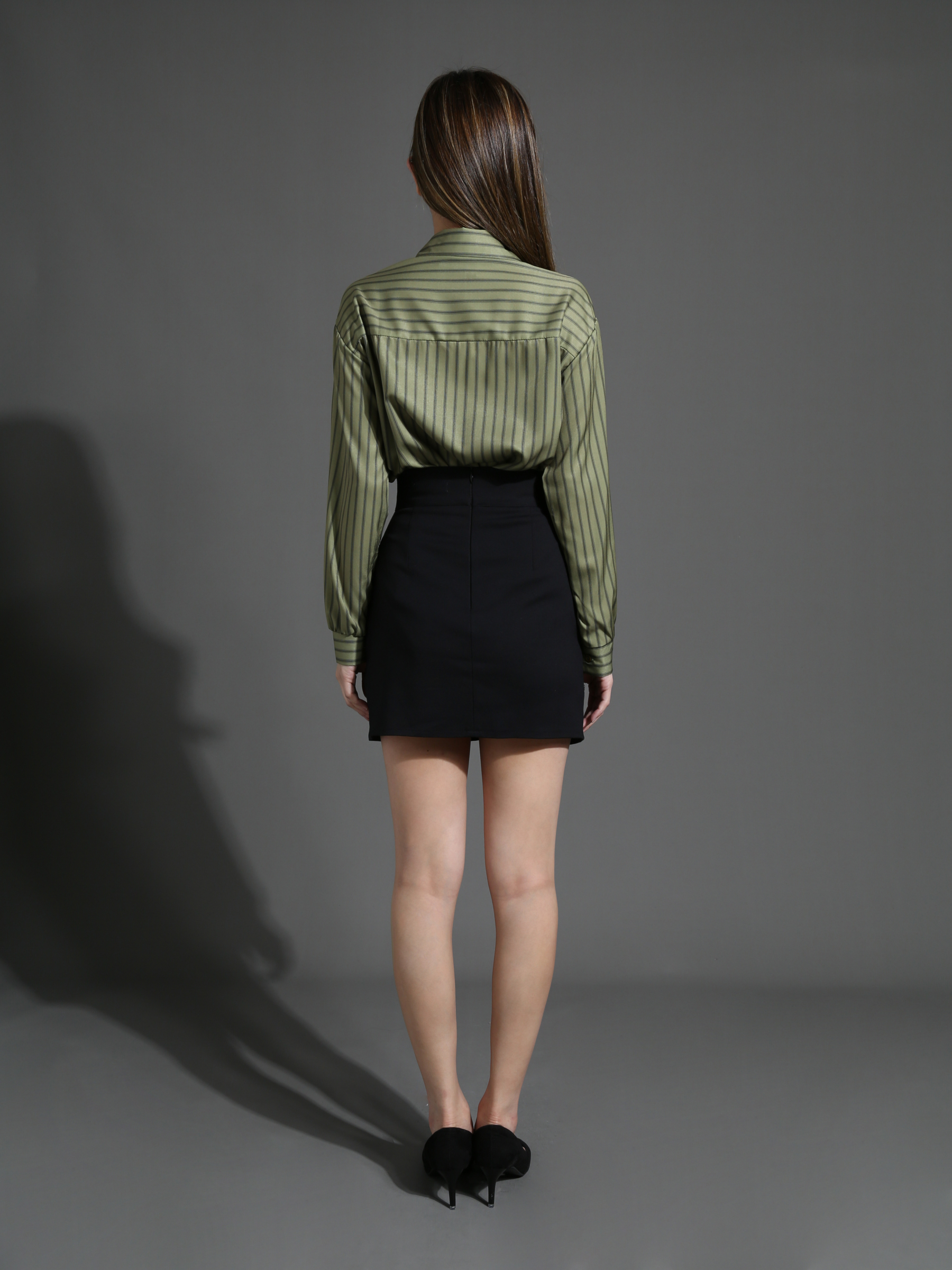 Stripe Long Sleeve Blouse 26579