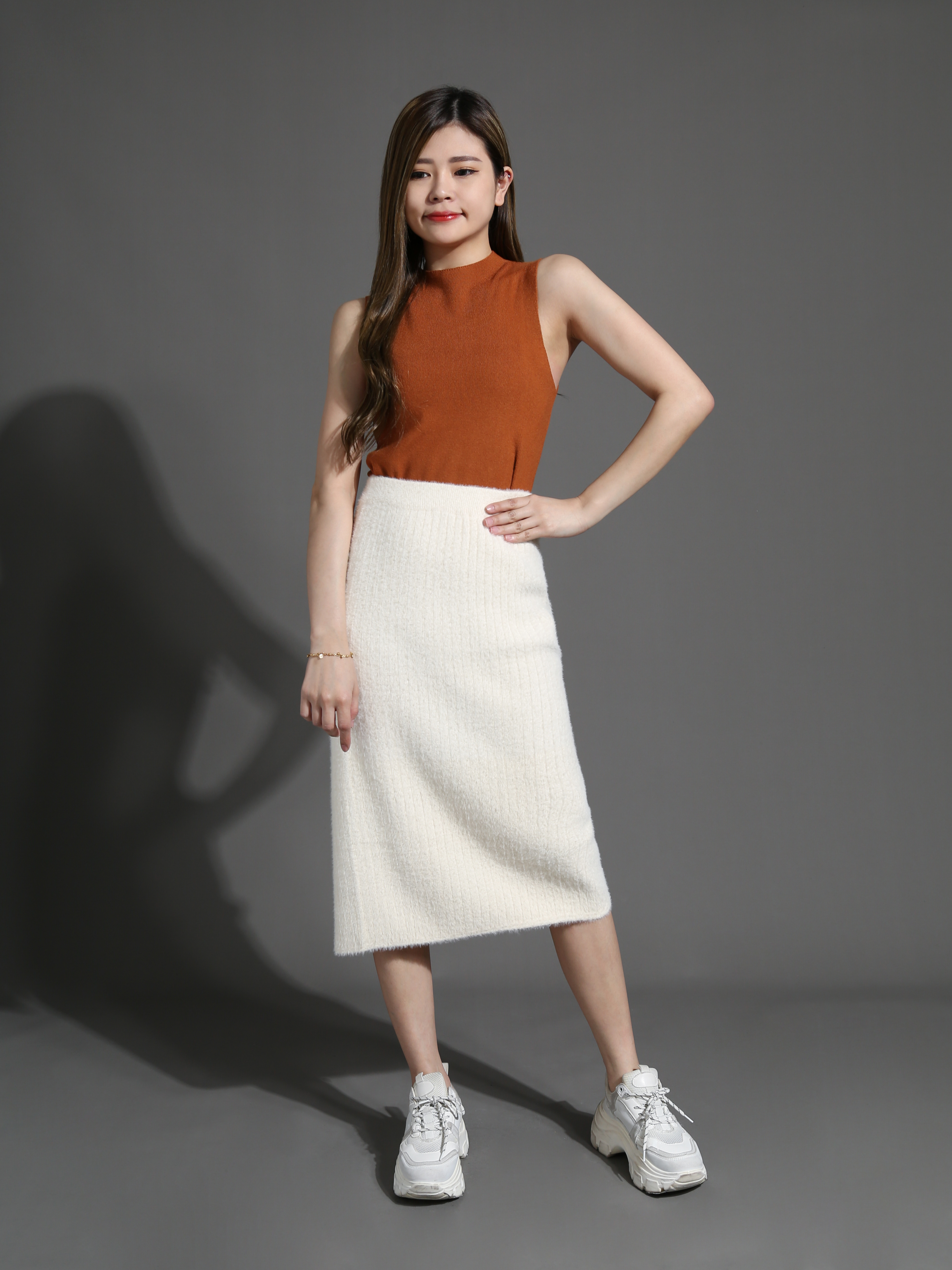 Knitted with Split Skirt 26563