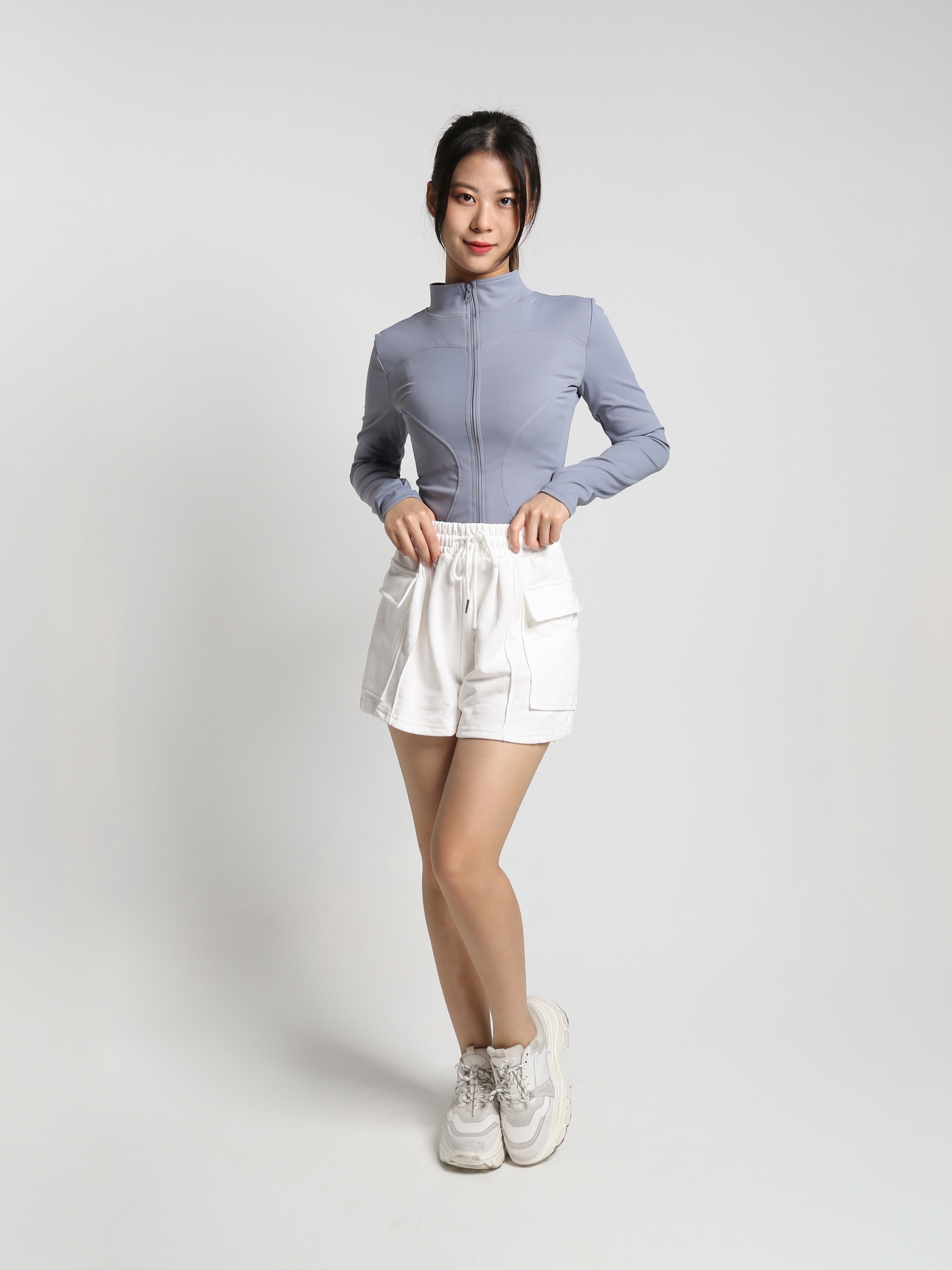 Turtle Neck With Front Zip Top 23291