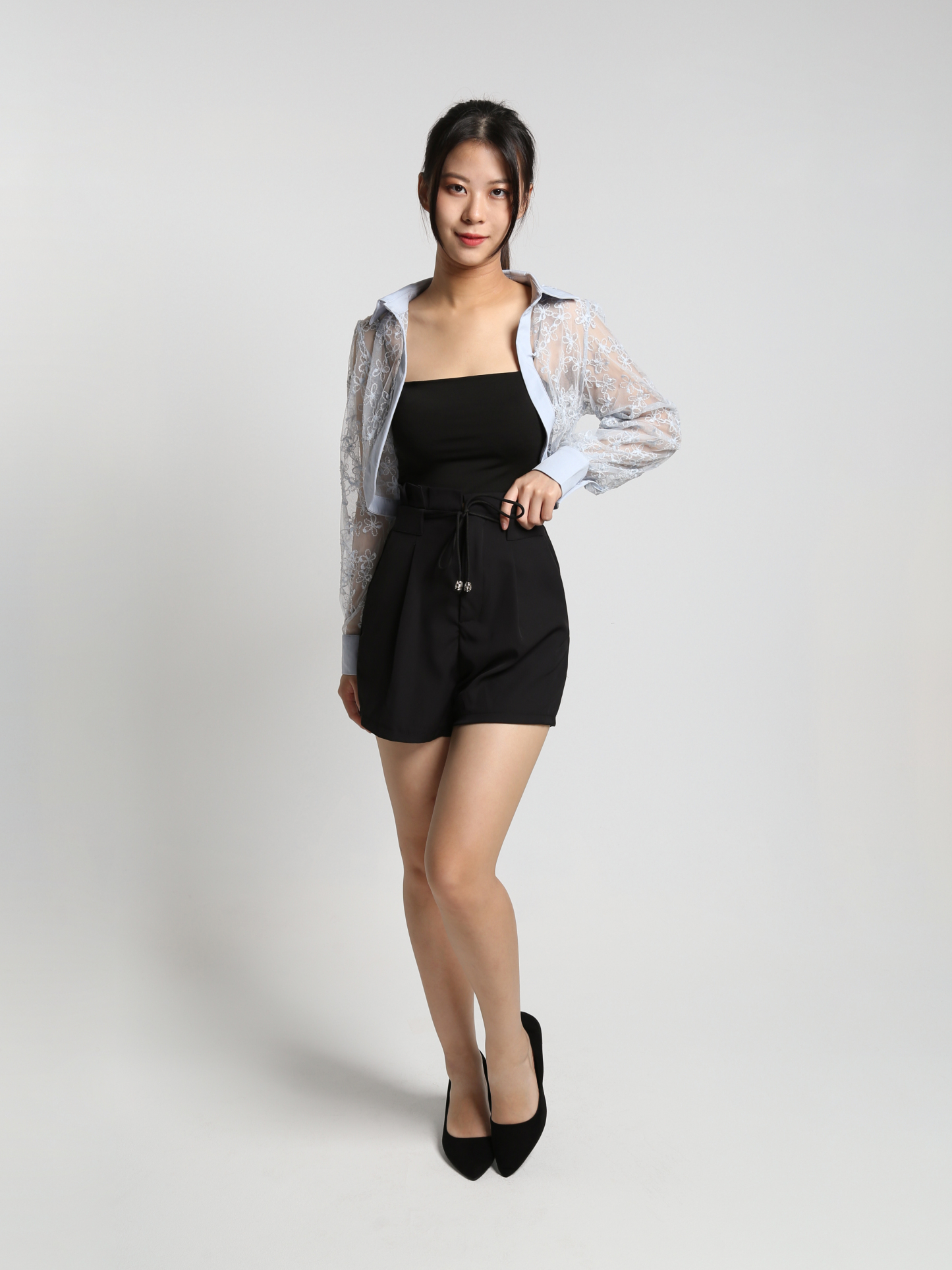 Lace Collar Outerwear 24826