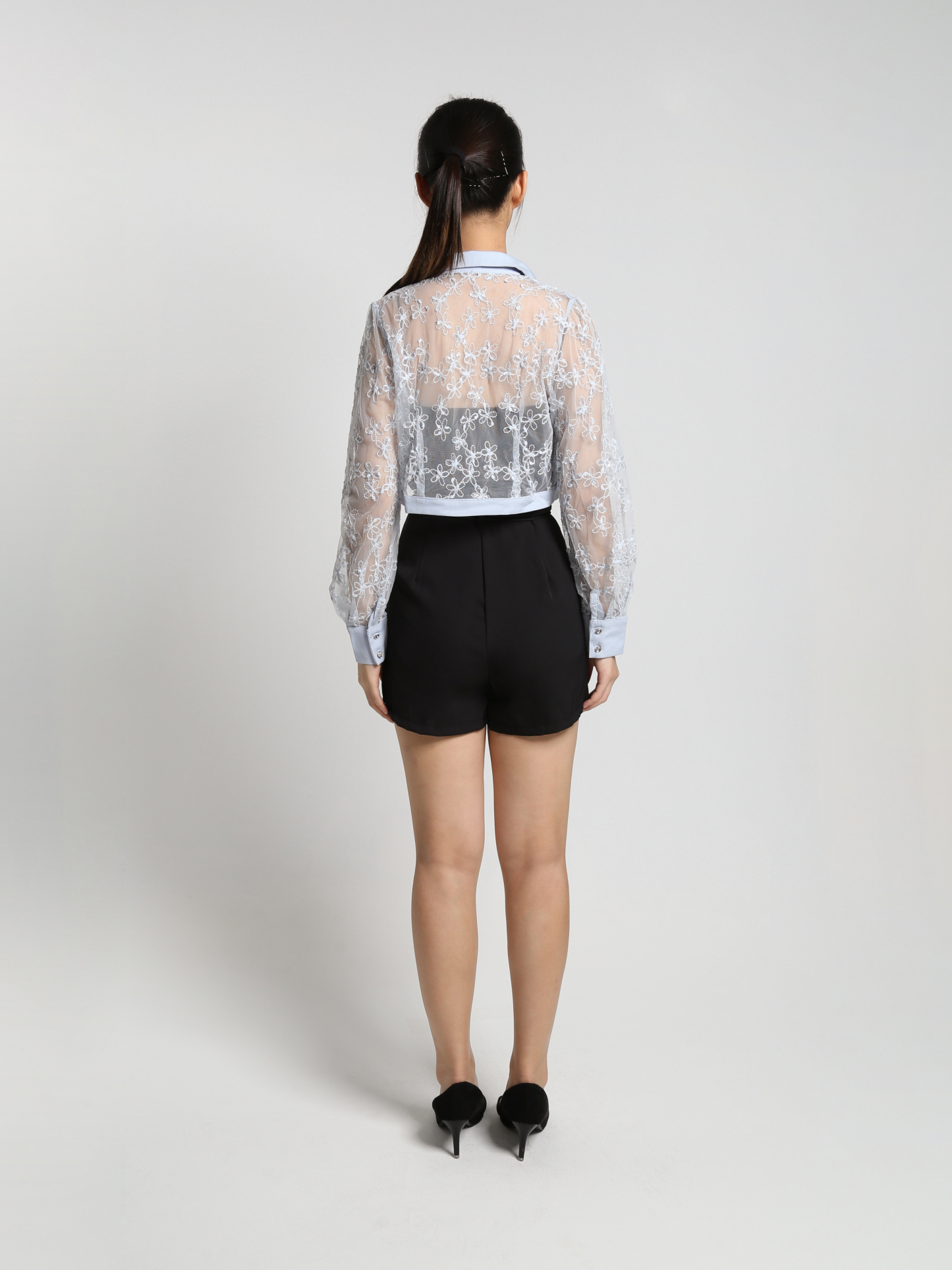 Lace Collar Outerwear 24826