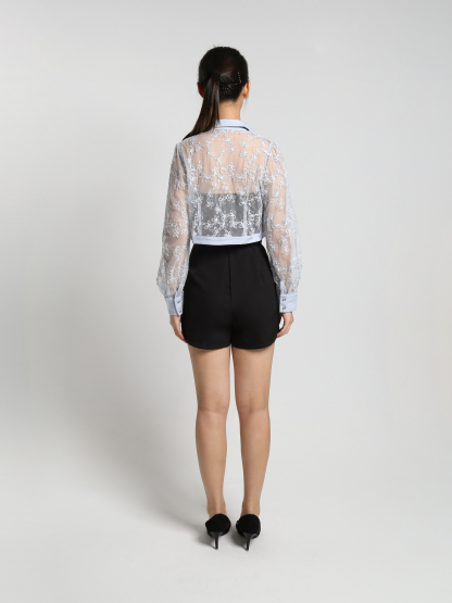 Lace Collar Outerwear 24826