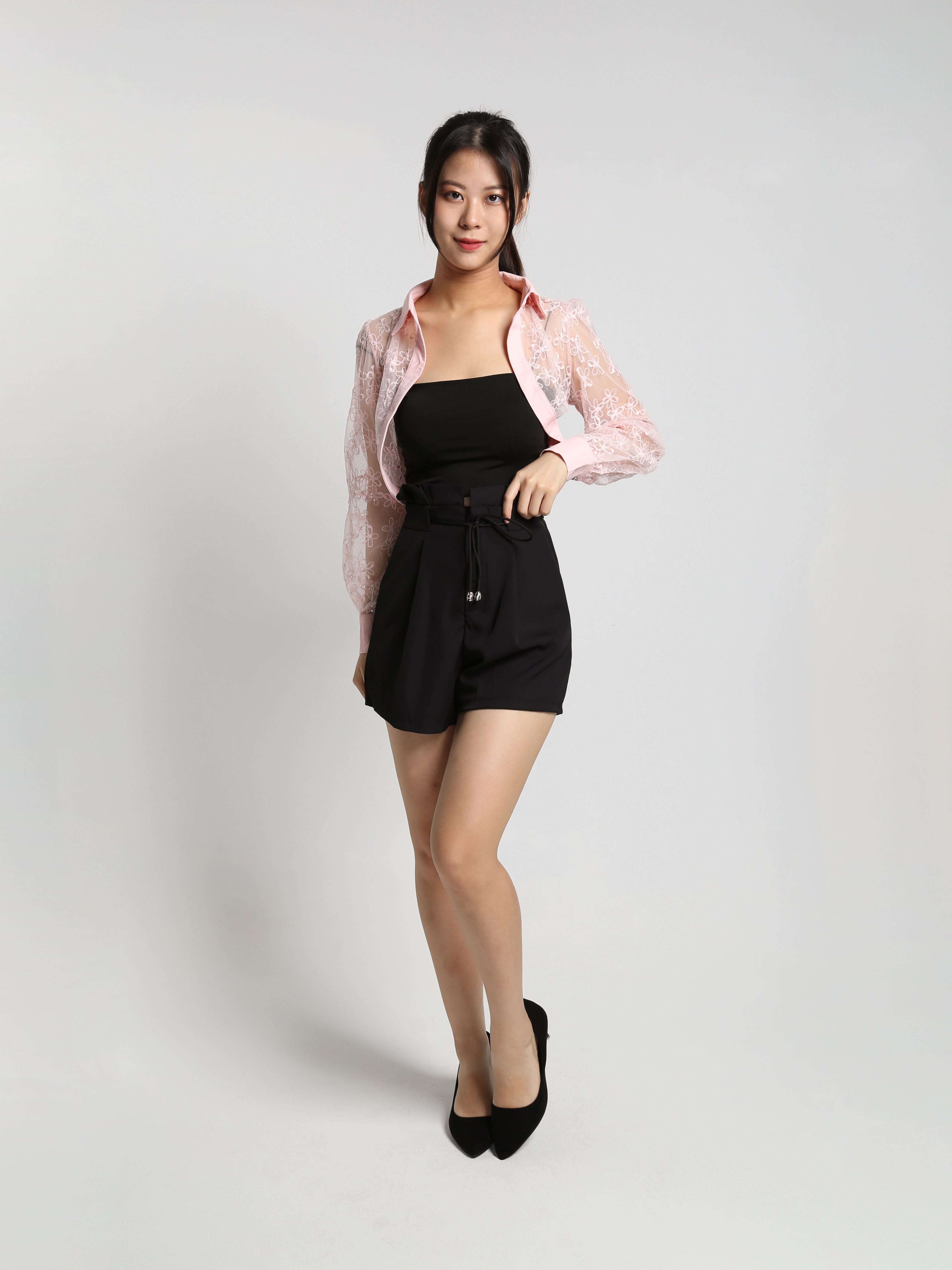 Lace Collar Outerwear 24826