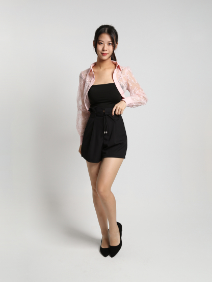 Lace Collar Outerwear 24826