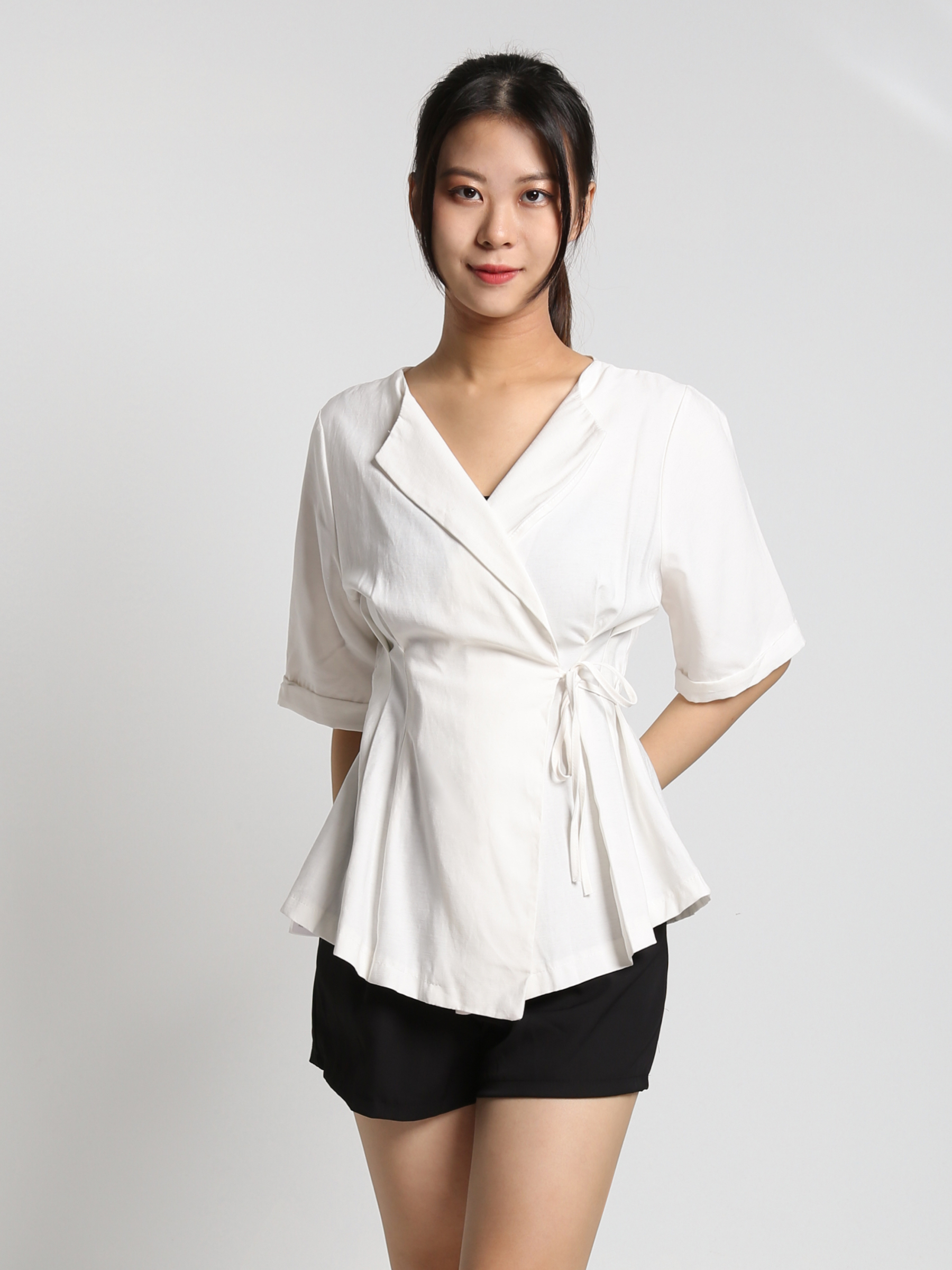 Wrap Side Tie Up Top 23184