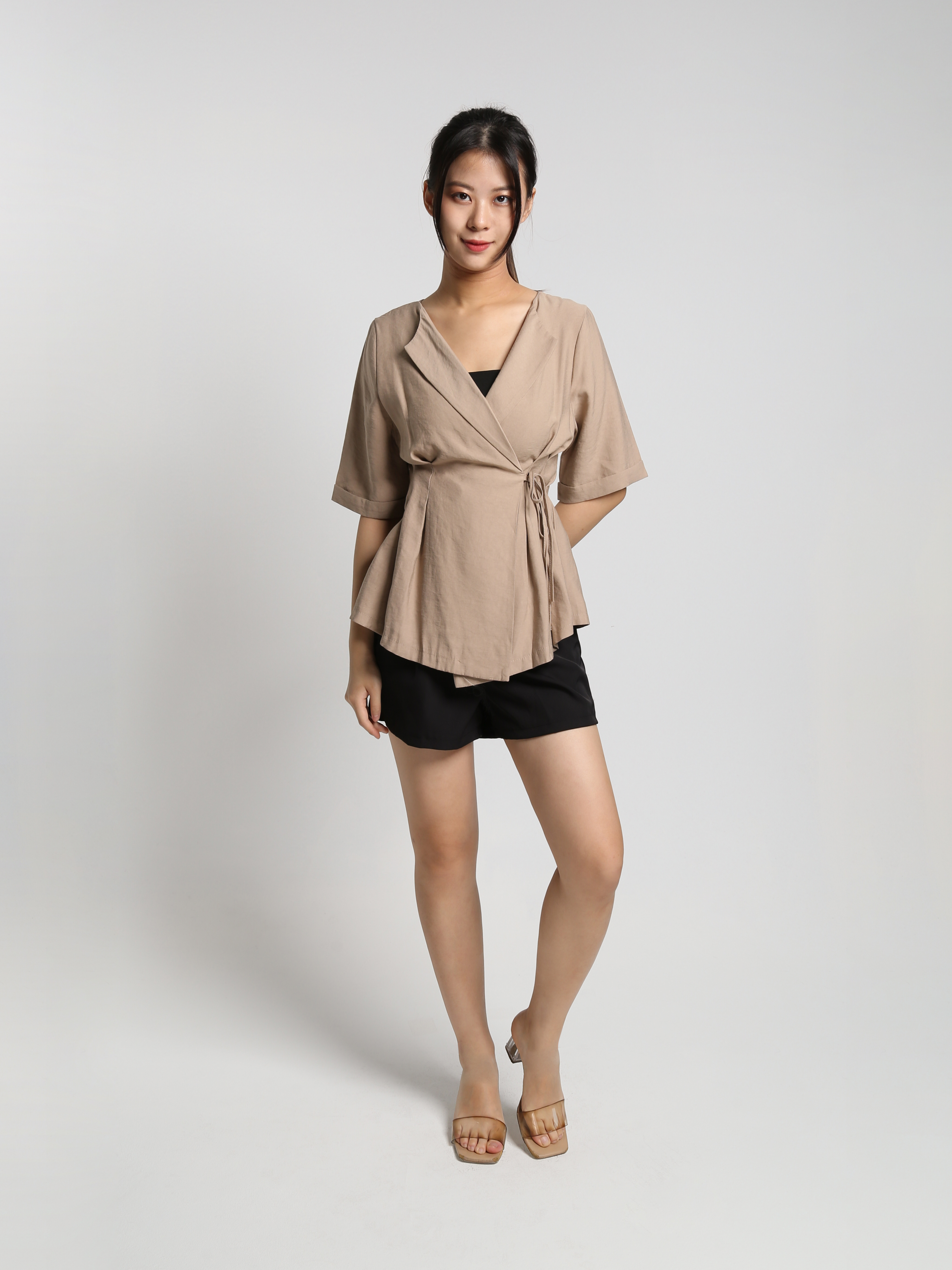 Wrap Side Tie Up Top 23184