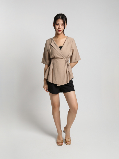 Wrap Side Tie Up Top 23184