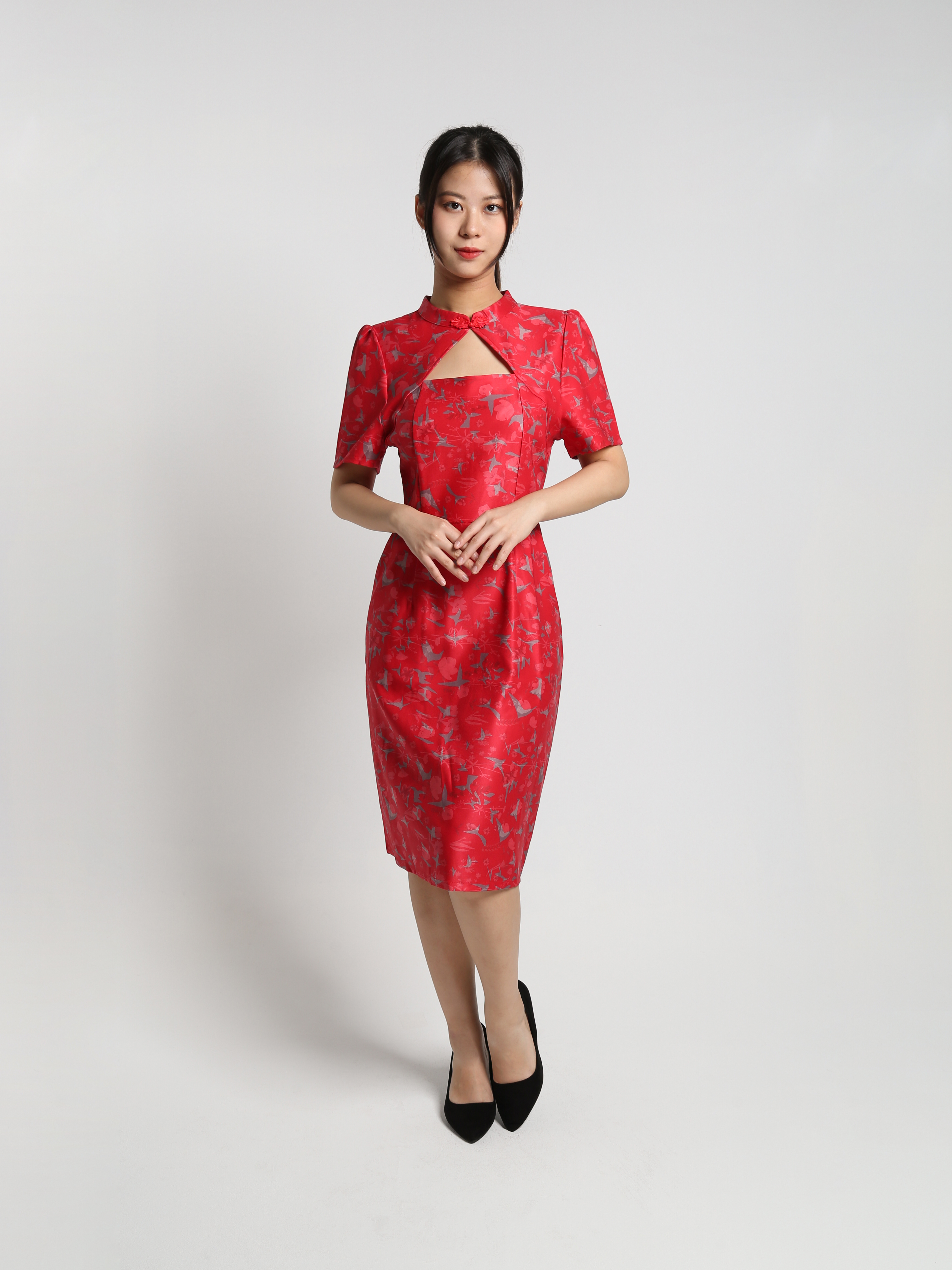 Floral Cheongsam Dress 25182