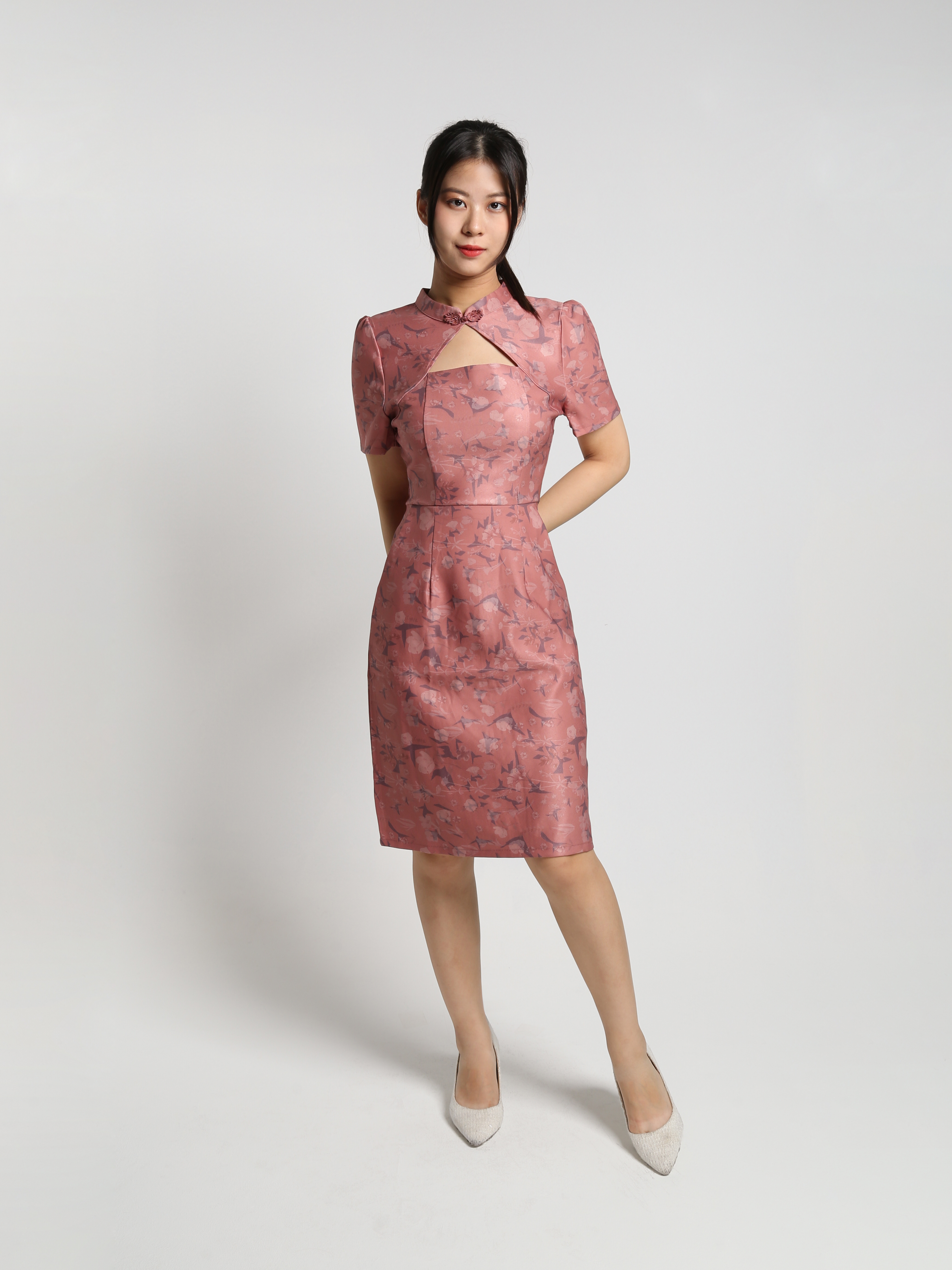 Floral Cheongsam Dress 25182