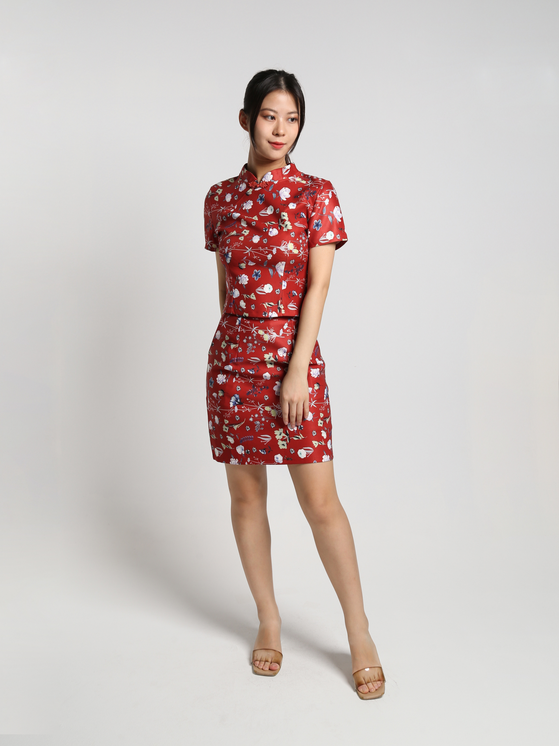Floral Cheongsam Set 25167