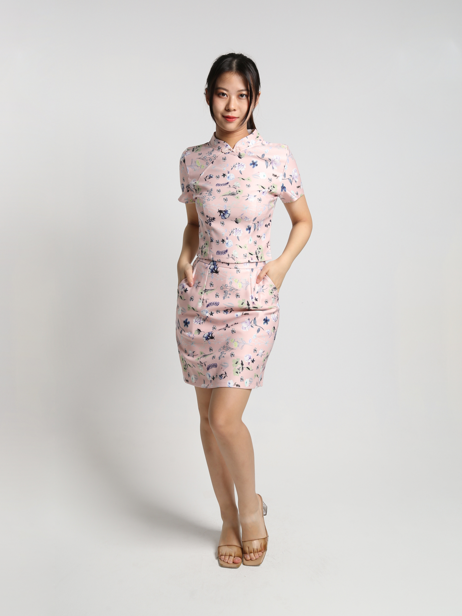 Floral Cheongsam Set 25167