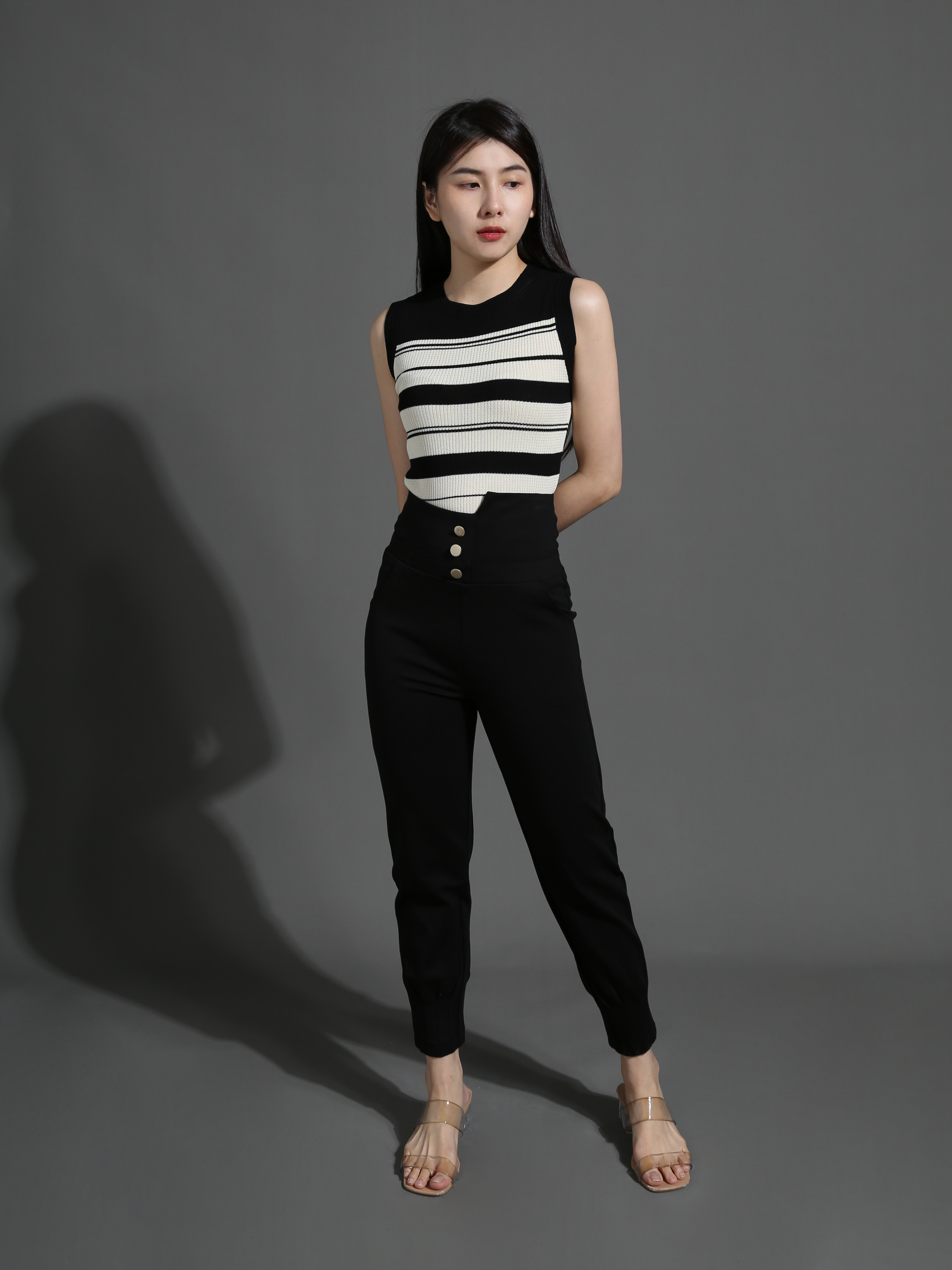 Front Button Long Pant 26596